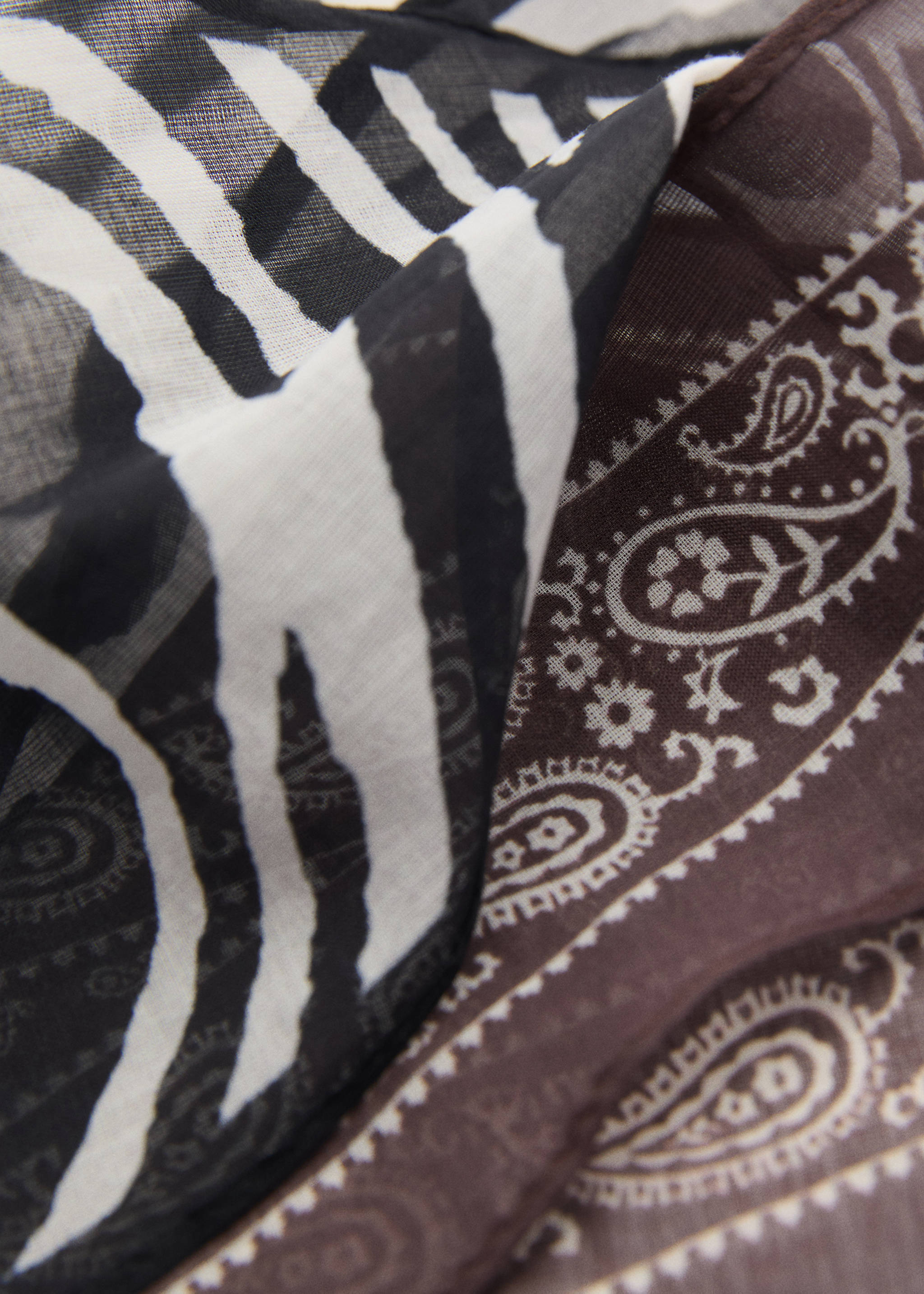 Set of 2 printed handkerchiefs - Medium plane