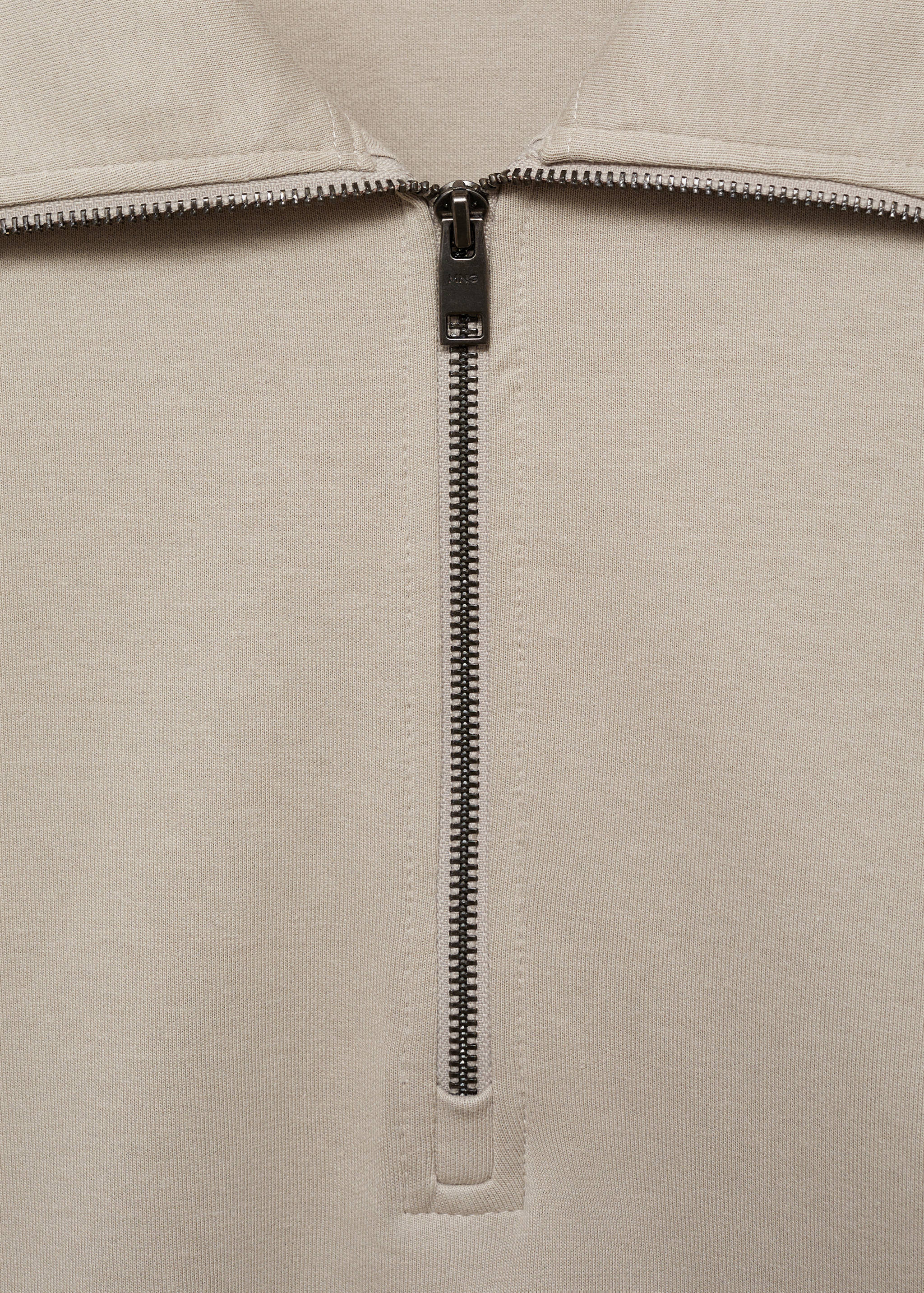 Regular-fit cotton sweatshirt with zip - Details of the article 8