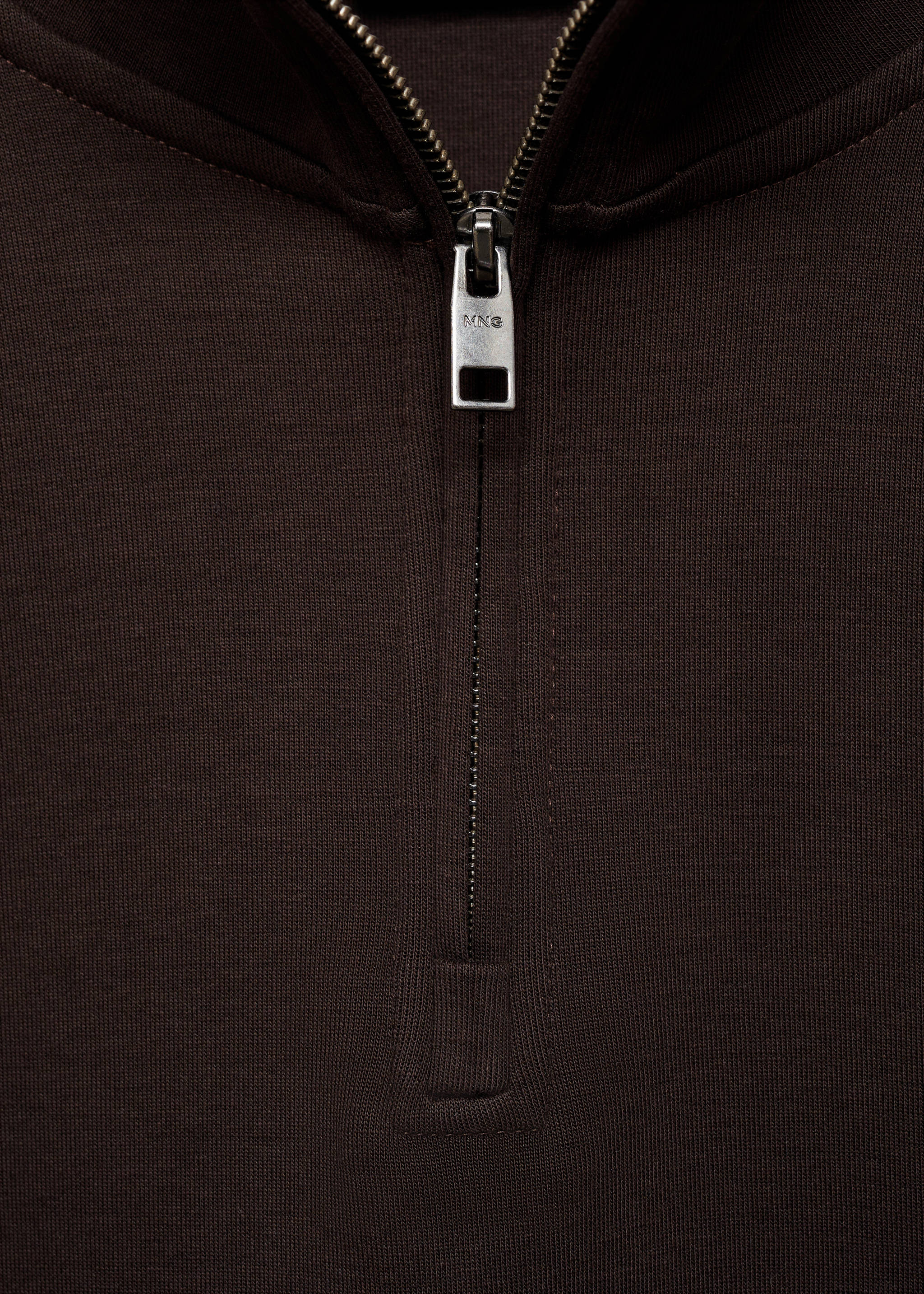 Regular-fit cotton sweatshirt with zip - Details of the article 8
