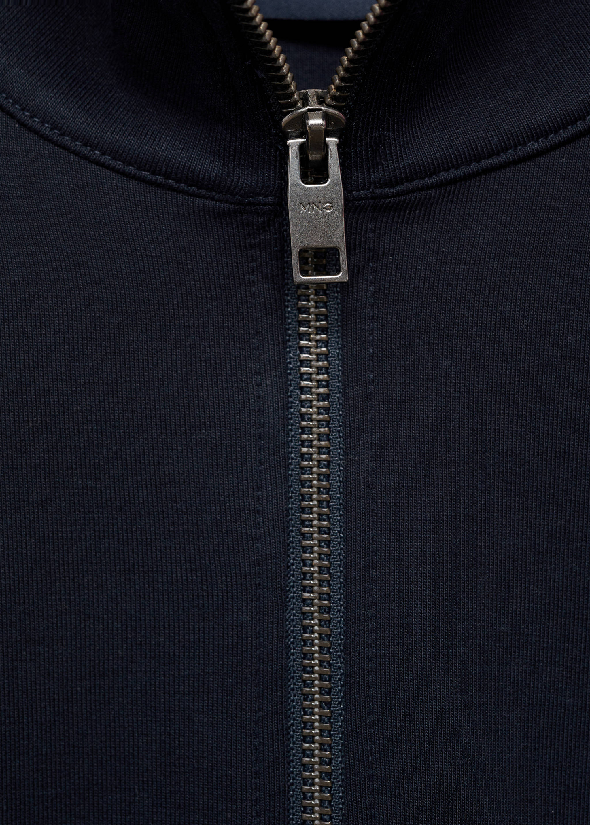 Regular-fit cotton sweatshirt with zip - Details of the article 8