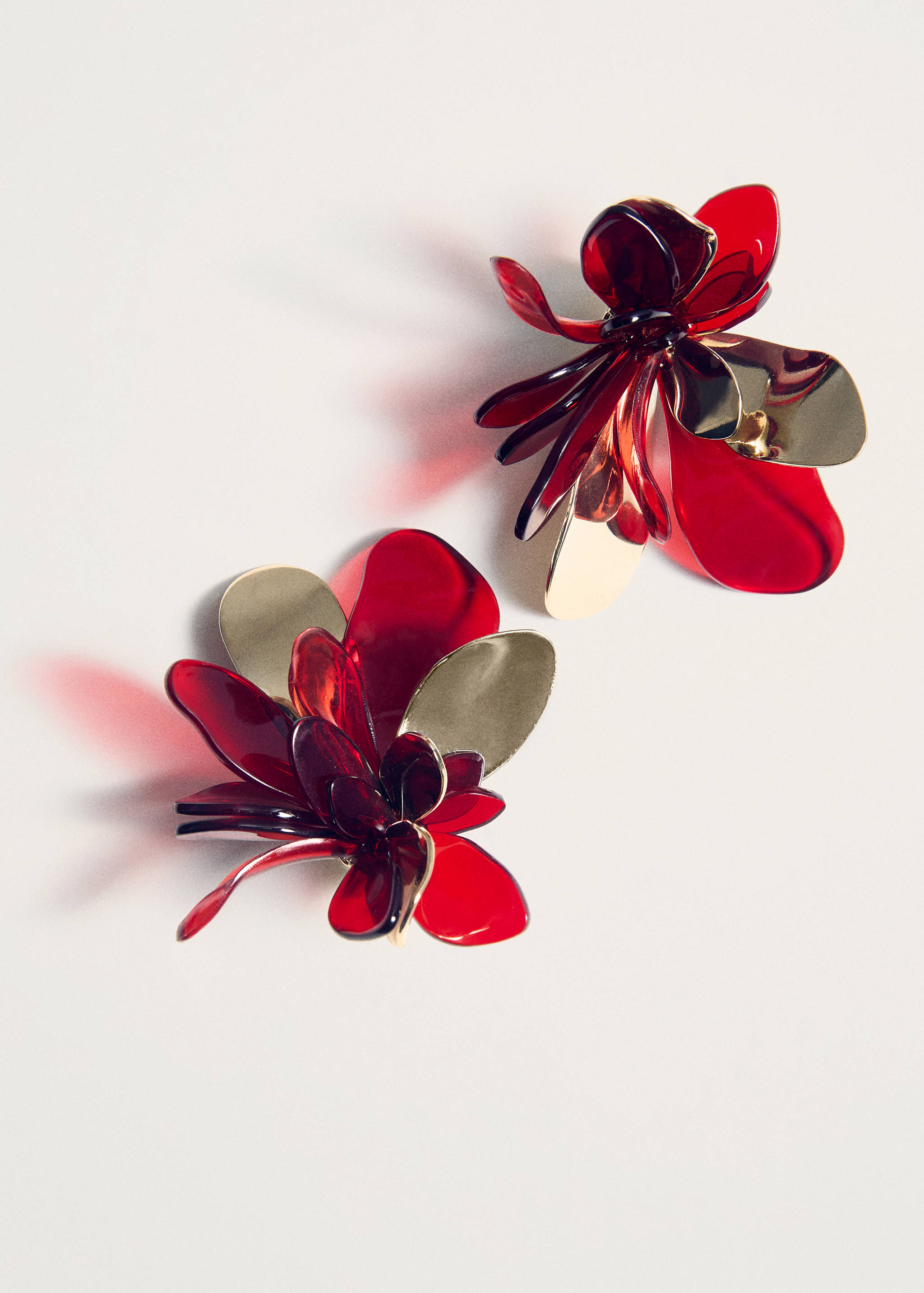 Boucles d'oreilles fleur combinée - Détail de l'article 5