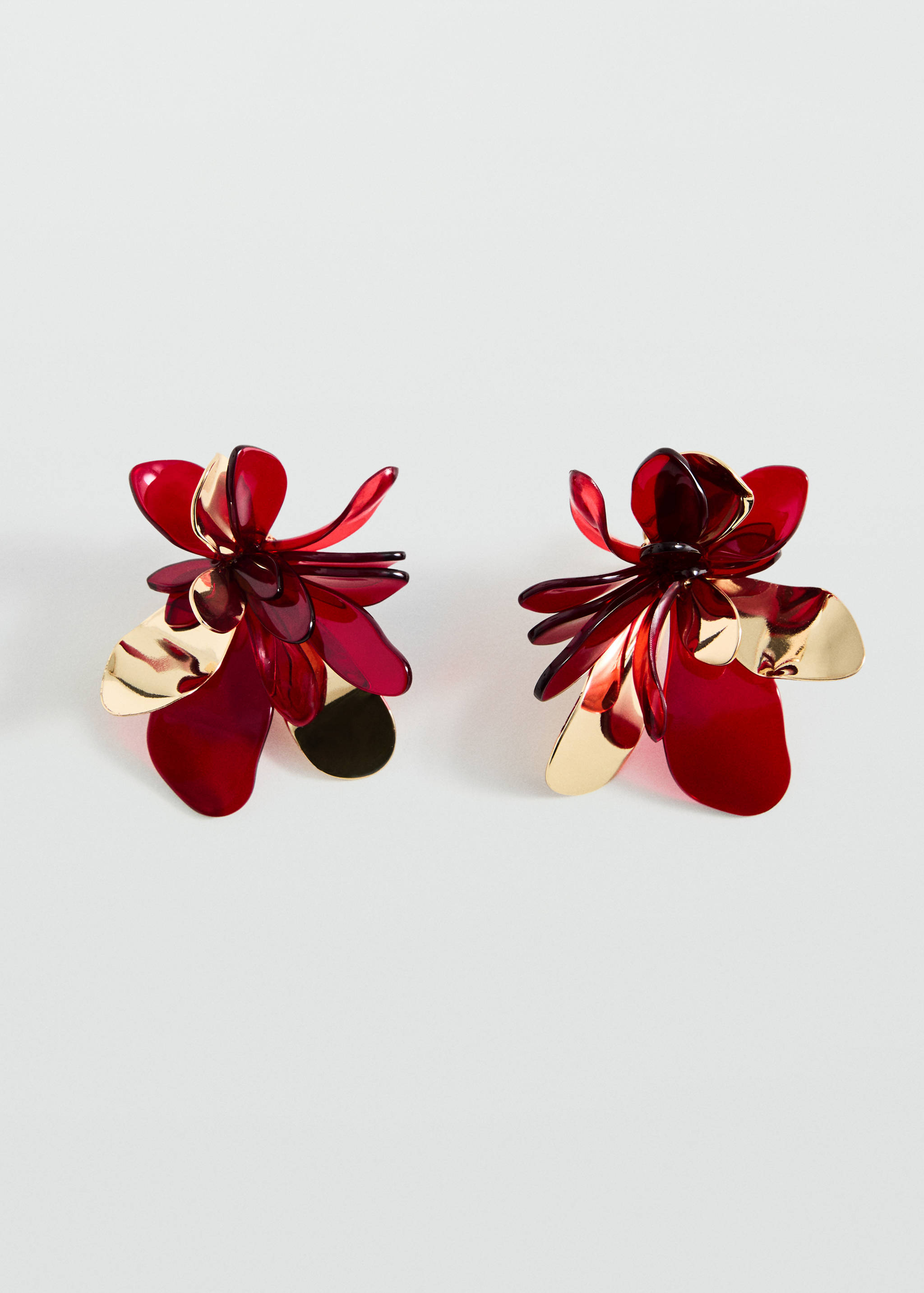 Combined flower earrings - Article without model