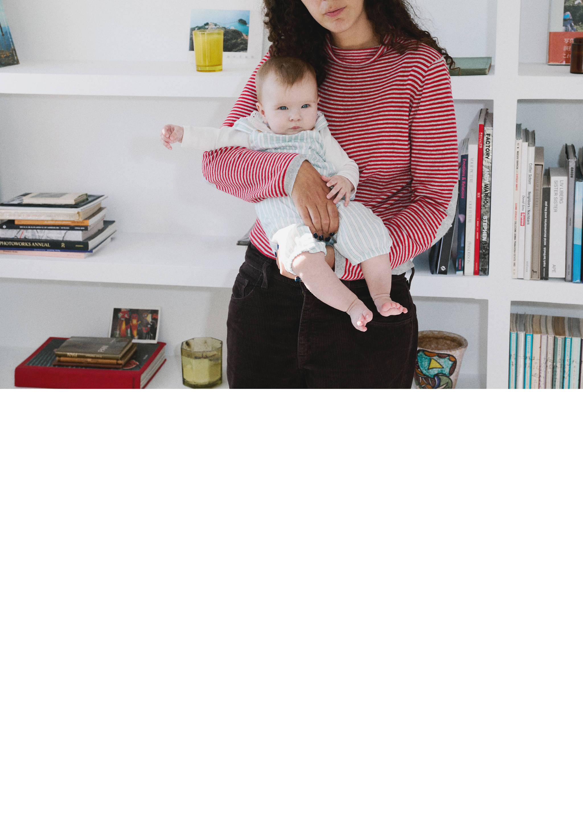 Striped cotton dungarees - Details of the article 5