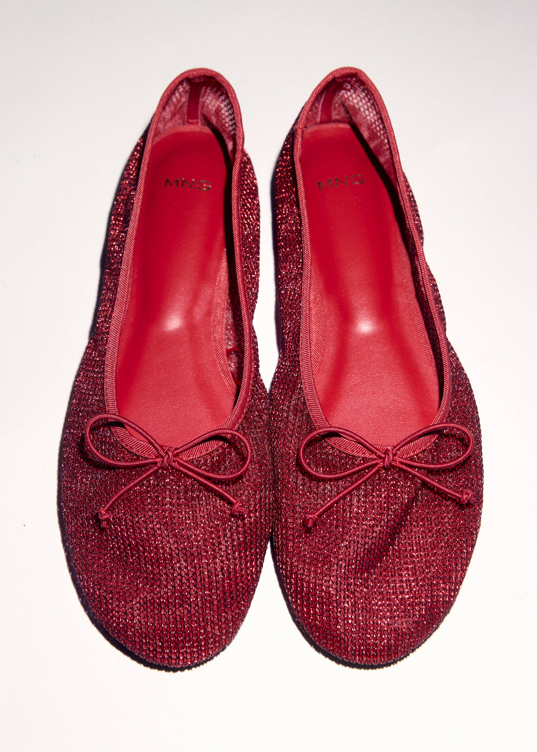 Mesh ballerina flats with bow - Details of the article 5