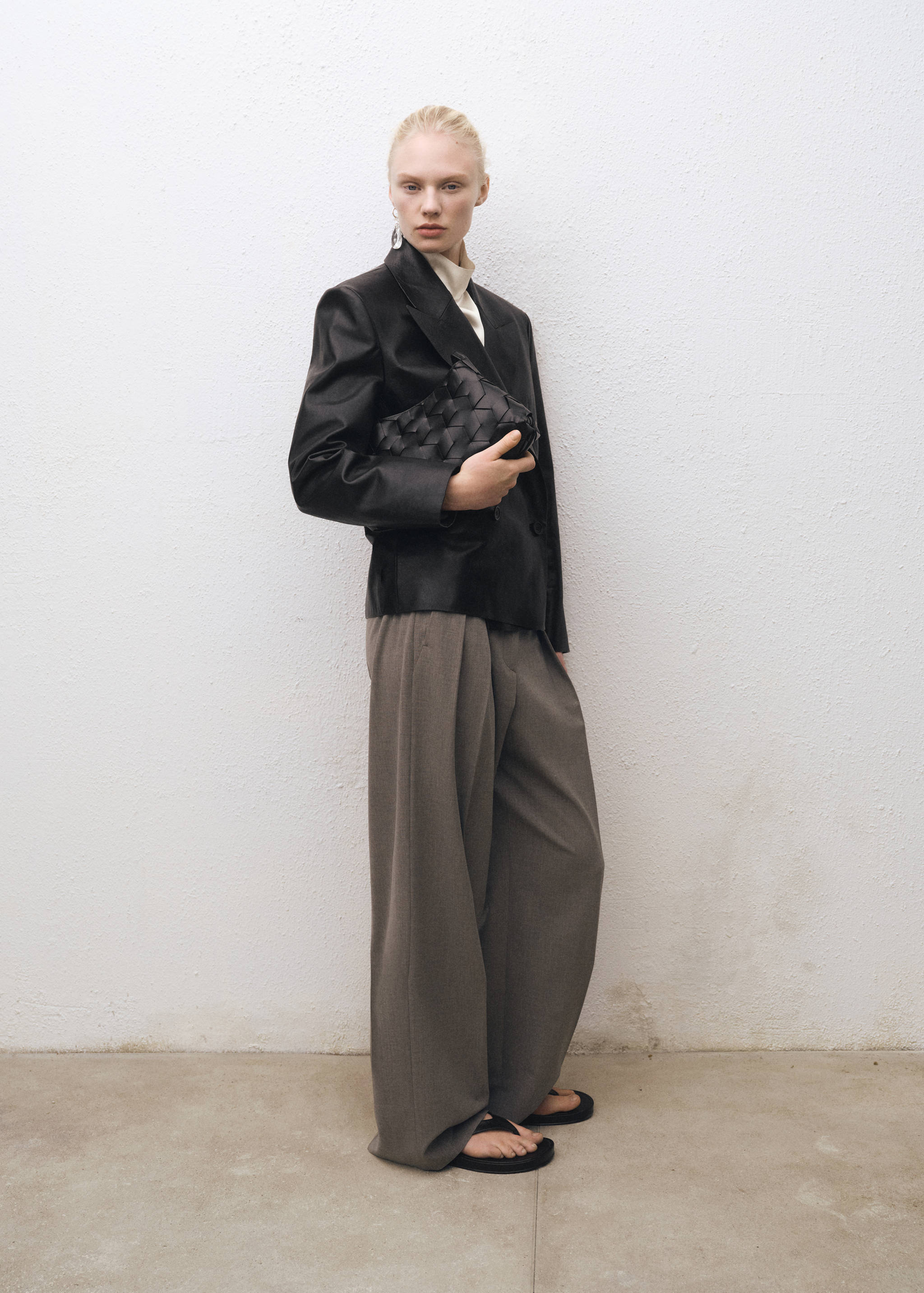 Duplasoros bőrblézer - Általános sík