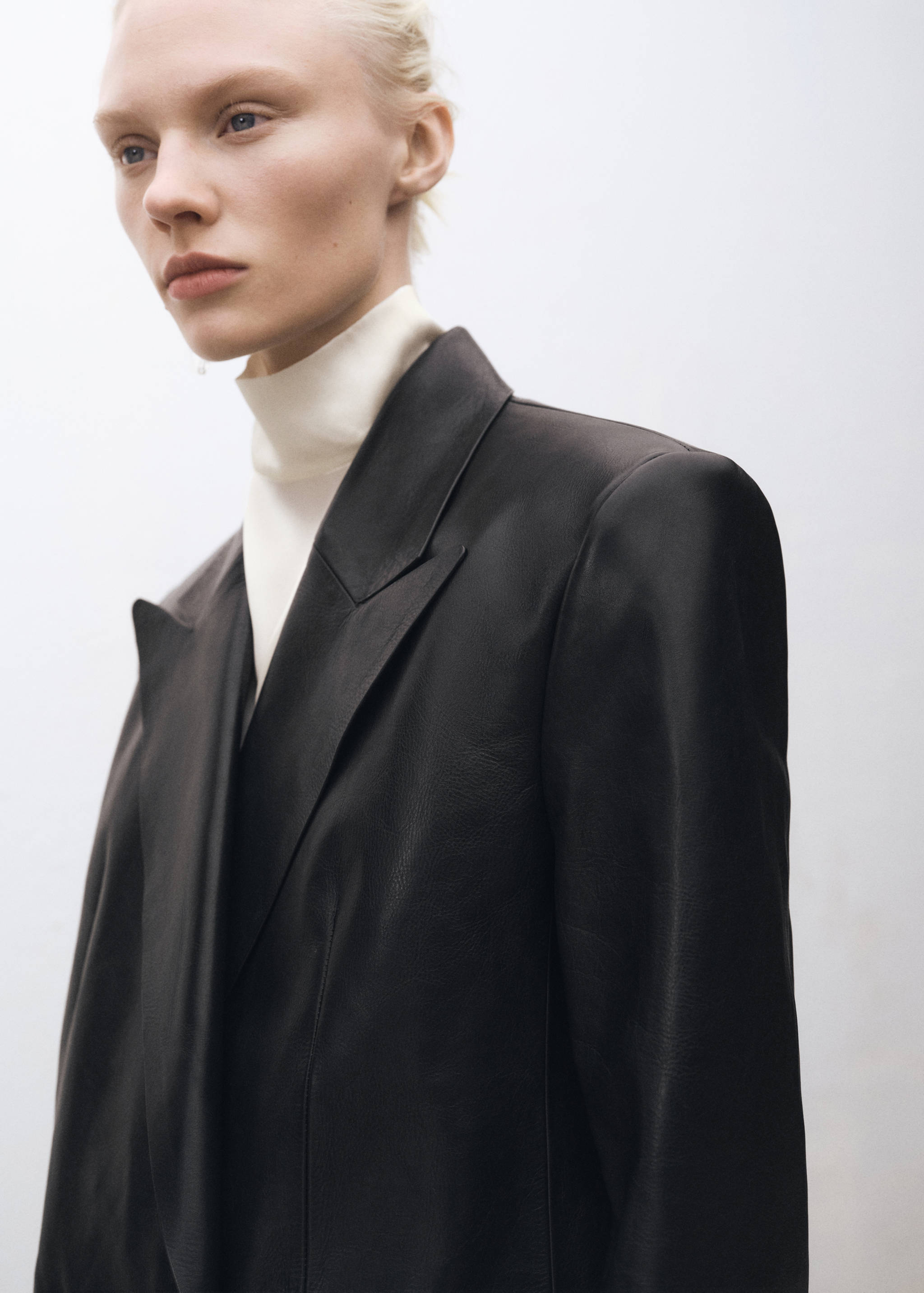 Duplasoros bőrblézer - A termék adatai 1