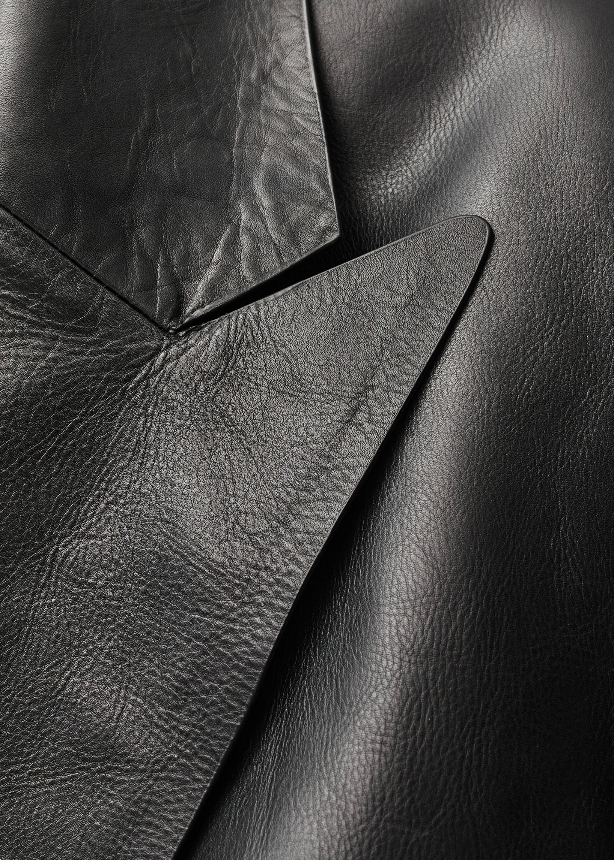 Duplasoros bőrblézer - A termék adatai 8