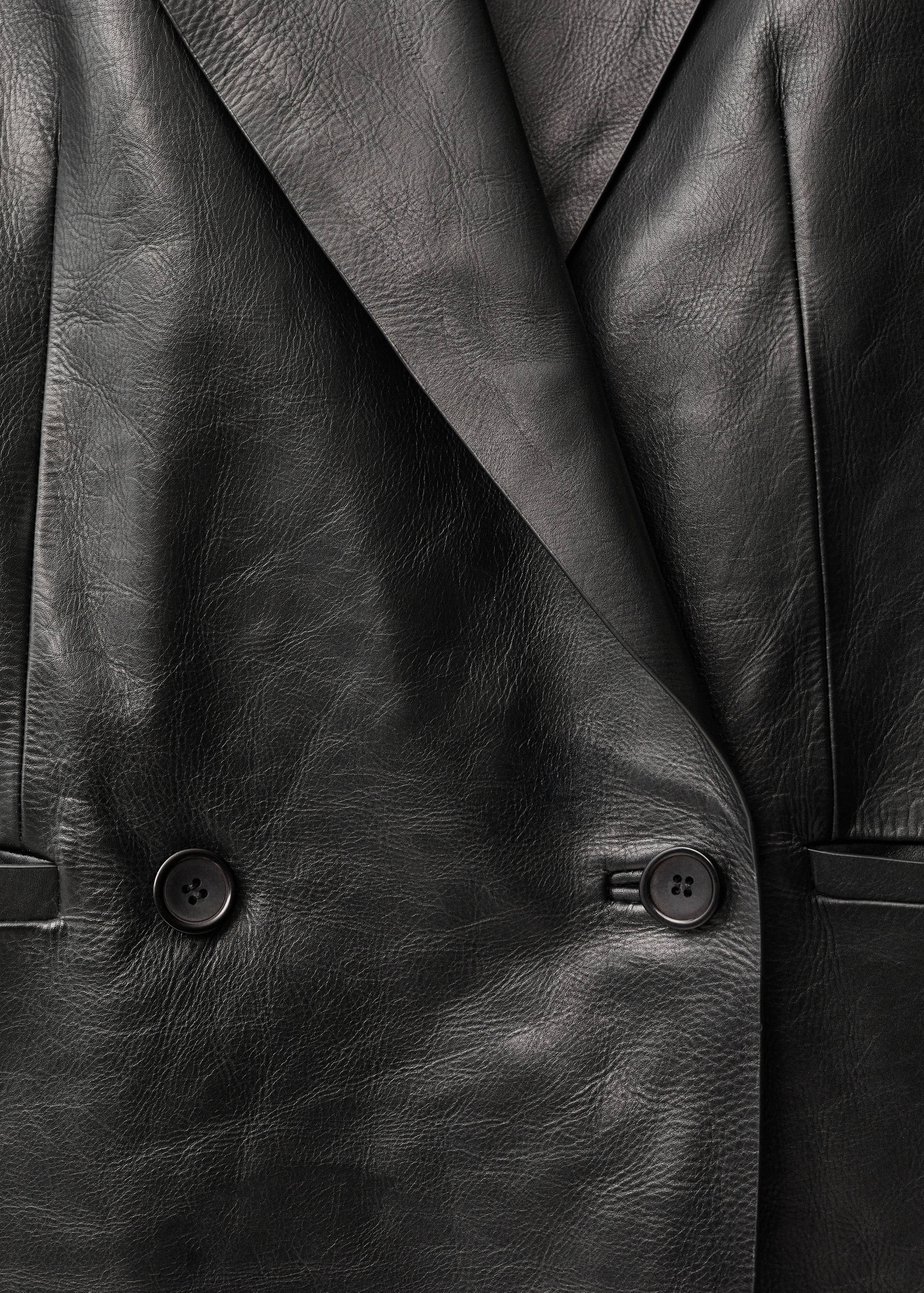 Duplasoros bőrblézer - A termék adatai 0