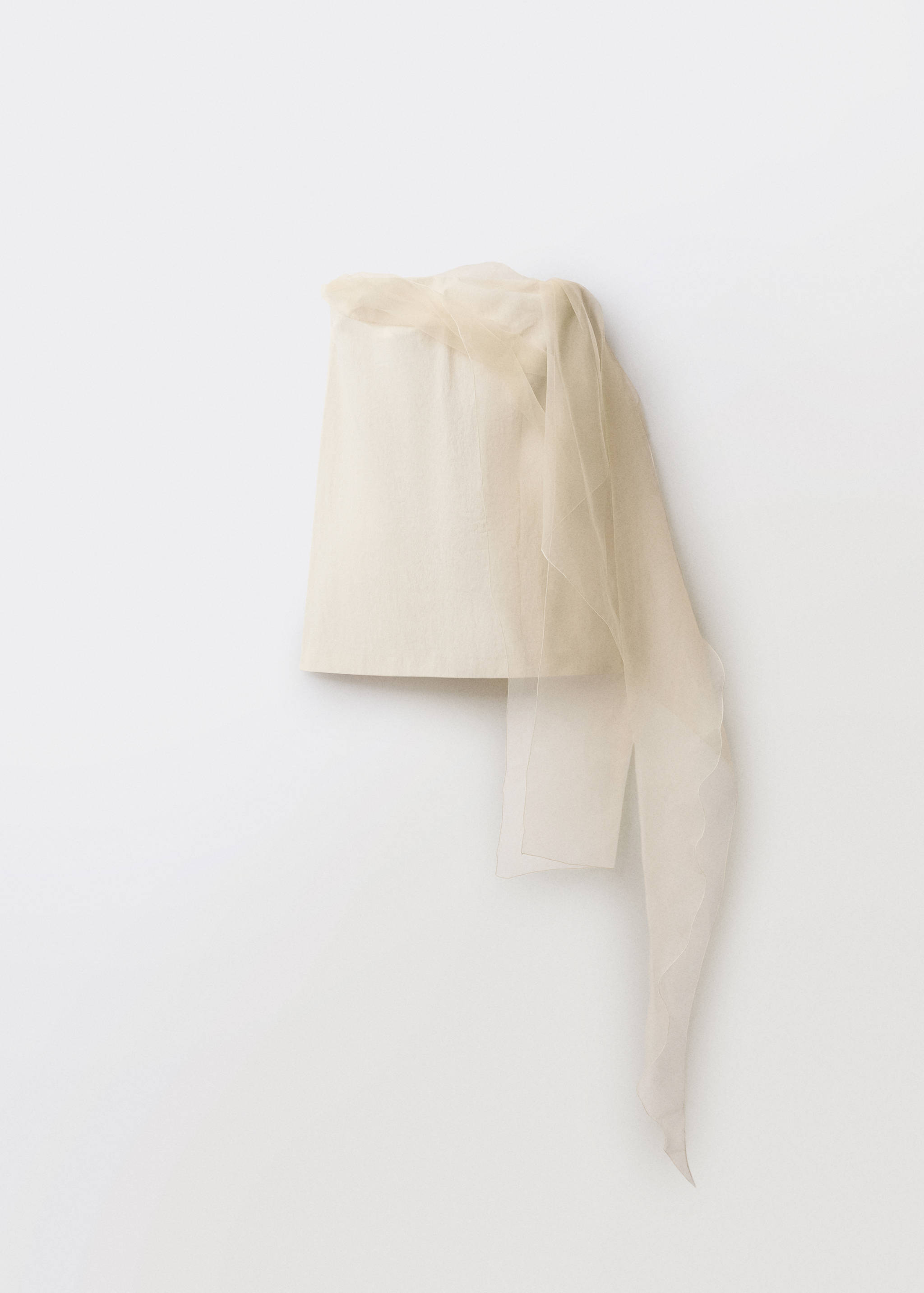 Short chiffon combined dress - Article without model