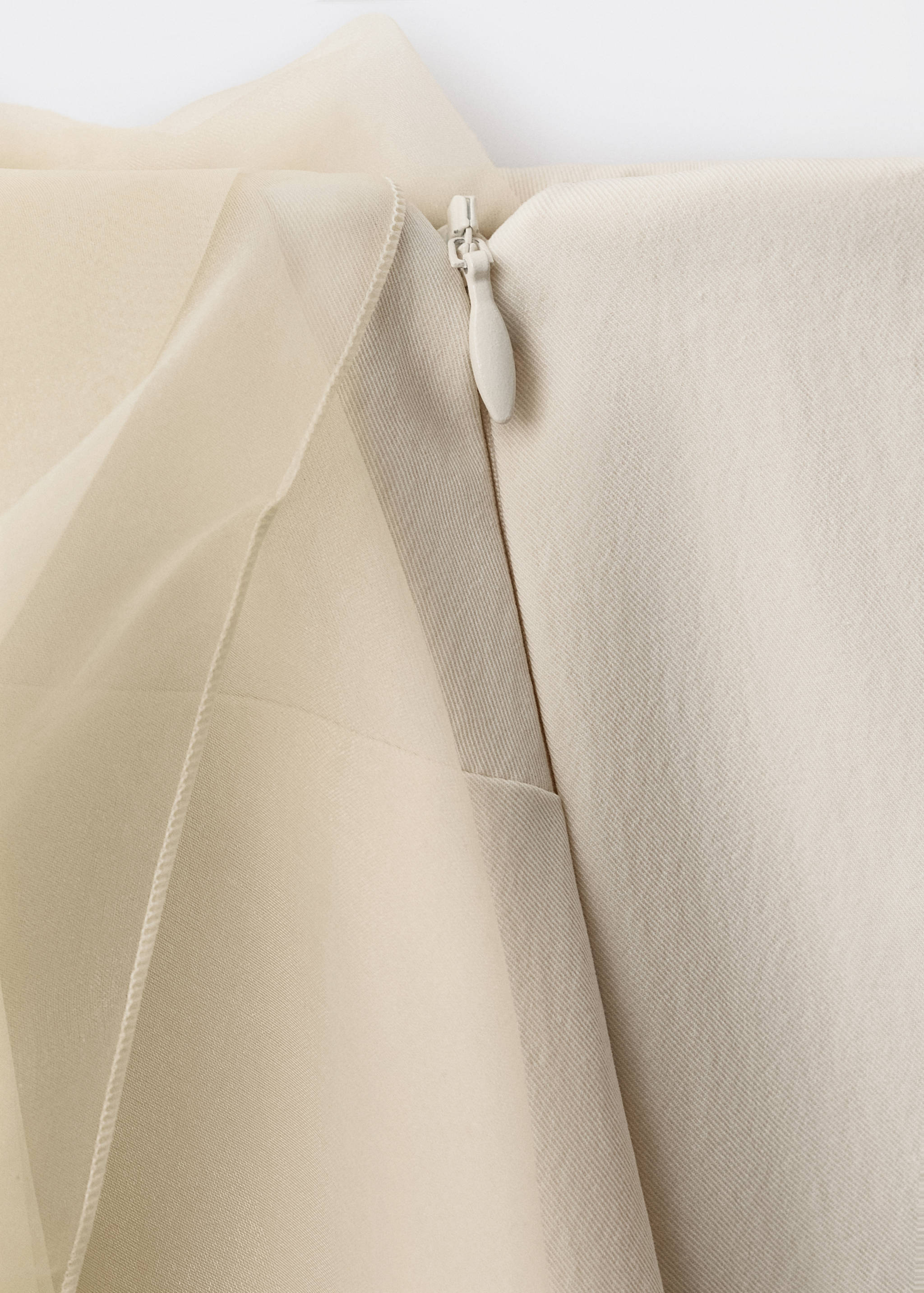 Short chiffon combined dress - Details of the article 0