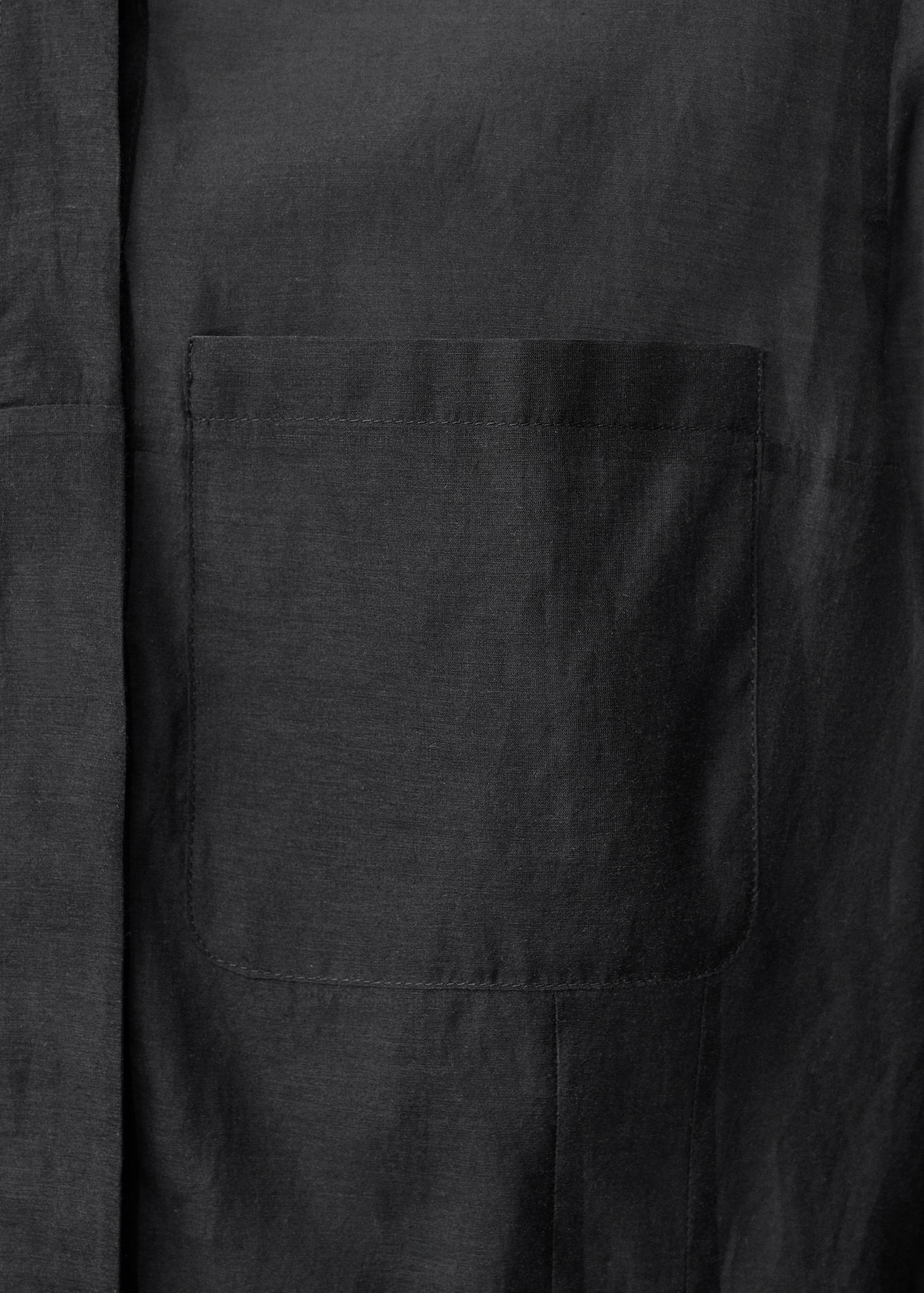 Semi-transparent silk-blend midi-dress - Details of the article 8