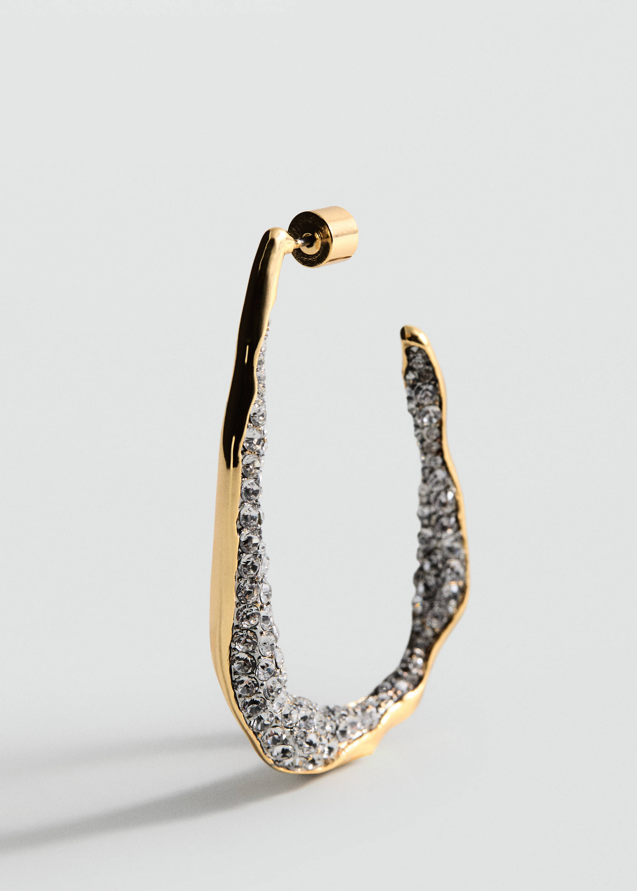 Σκουλαρίκια κρίκοι κρύσταλλα - Μεσαίο πλάνο