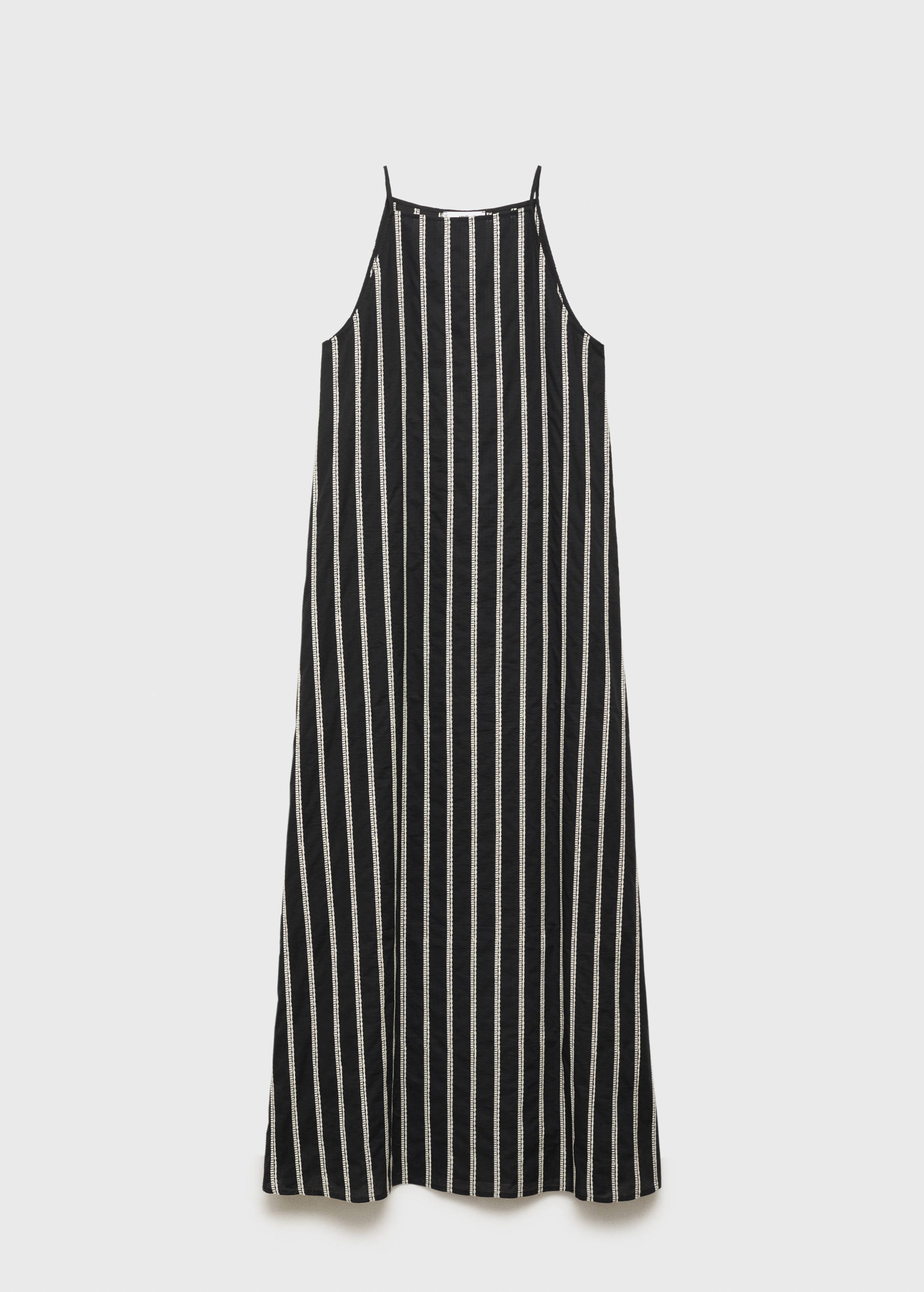 Embroidered halter-neck dress - Article without model