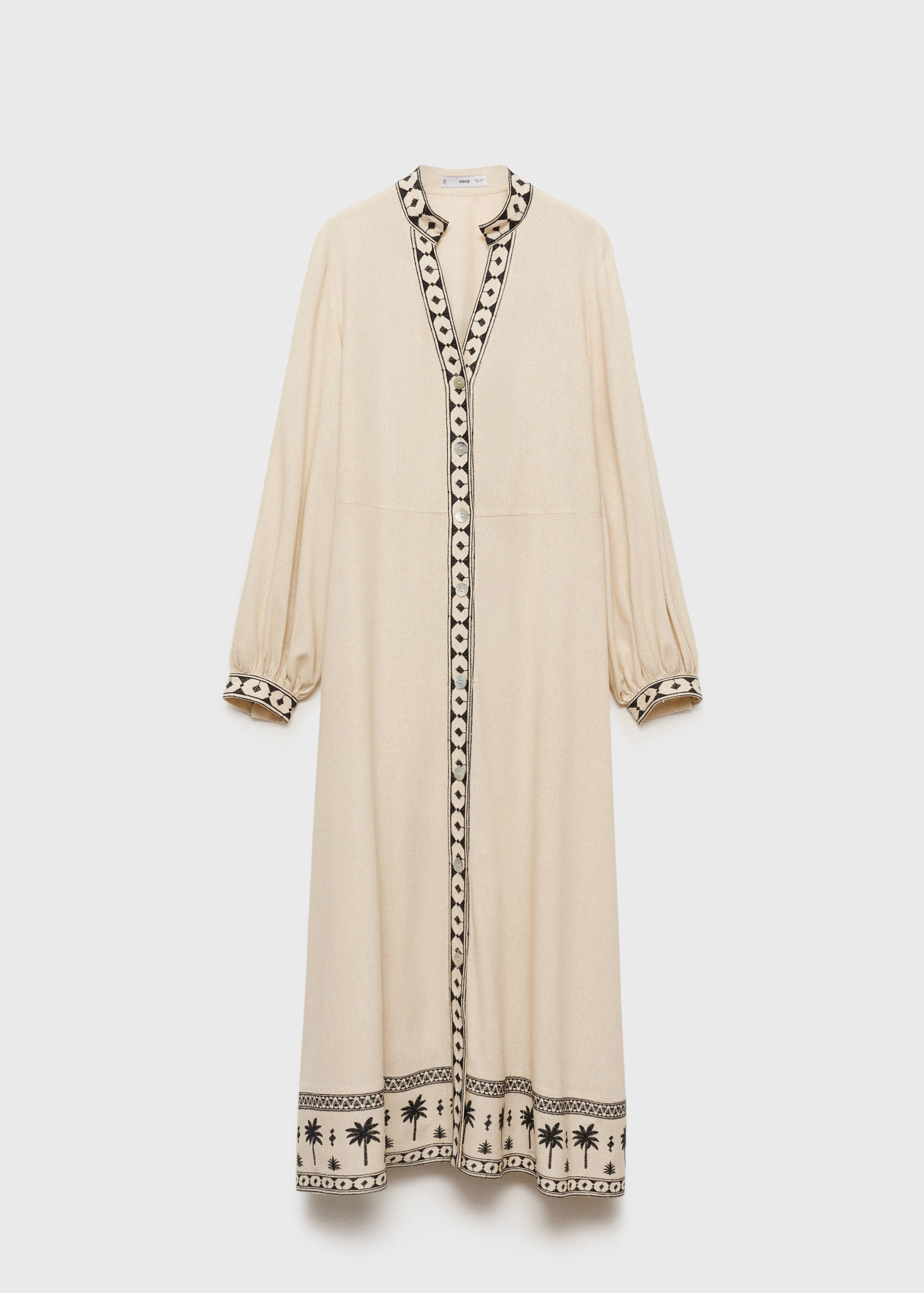Cotton dress with lace accents - Article without model