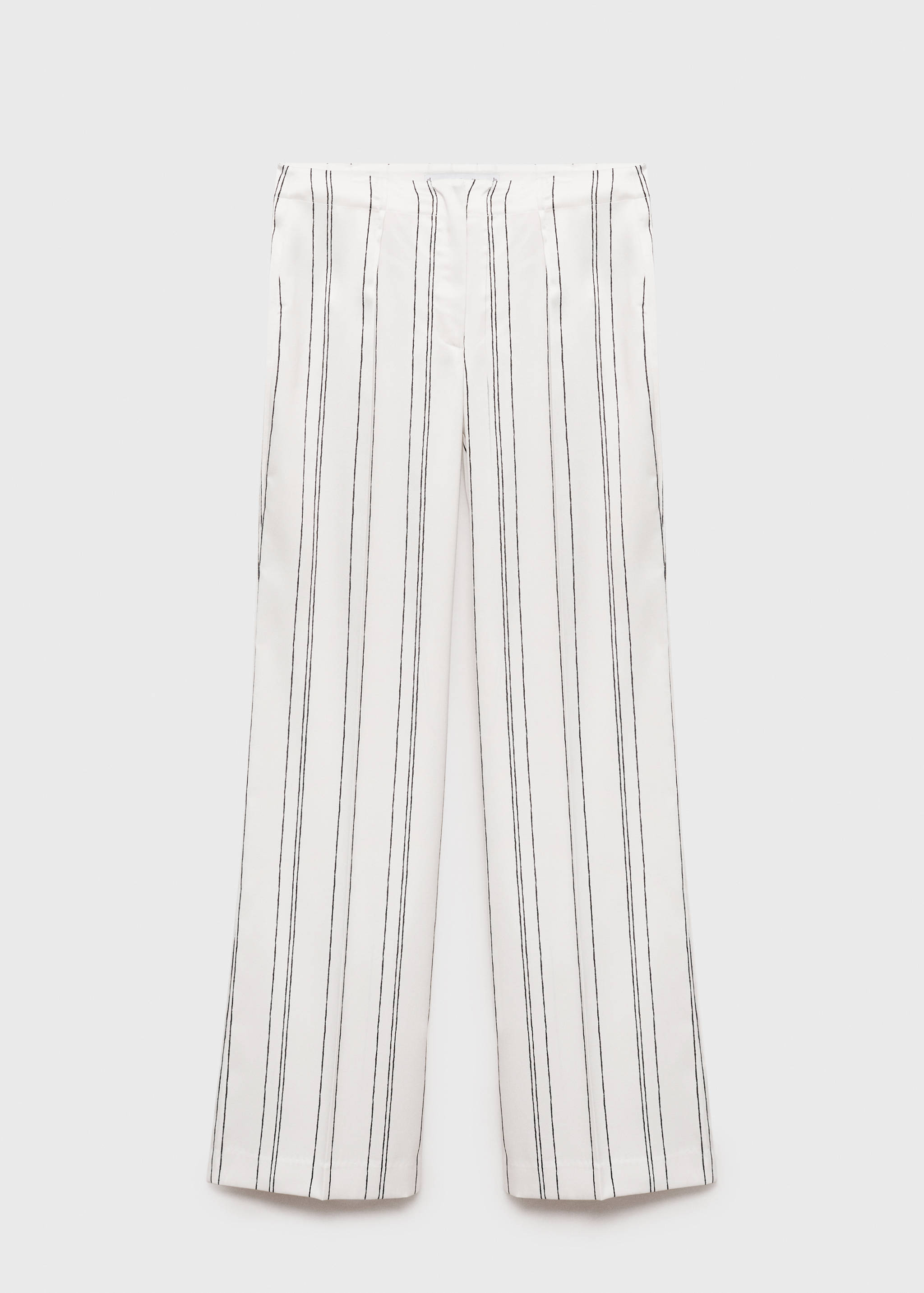 Straight striped trousers - Article without model