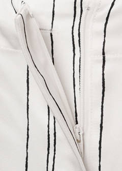 Straight striped trousers — White 6