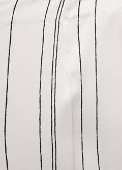 Straight striped trousers — White 7