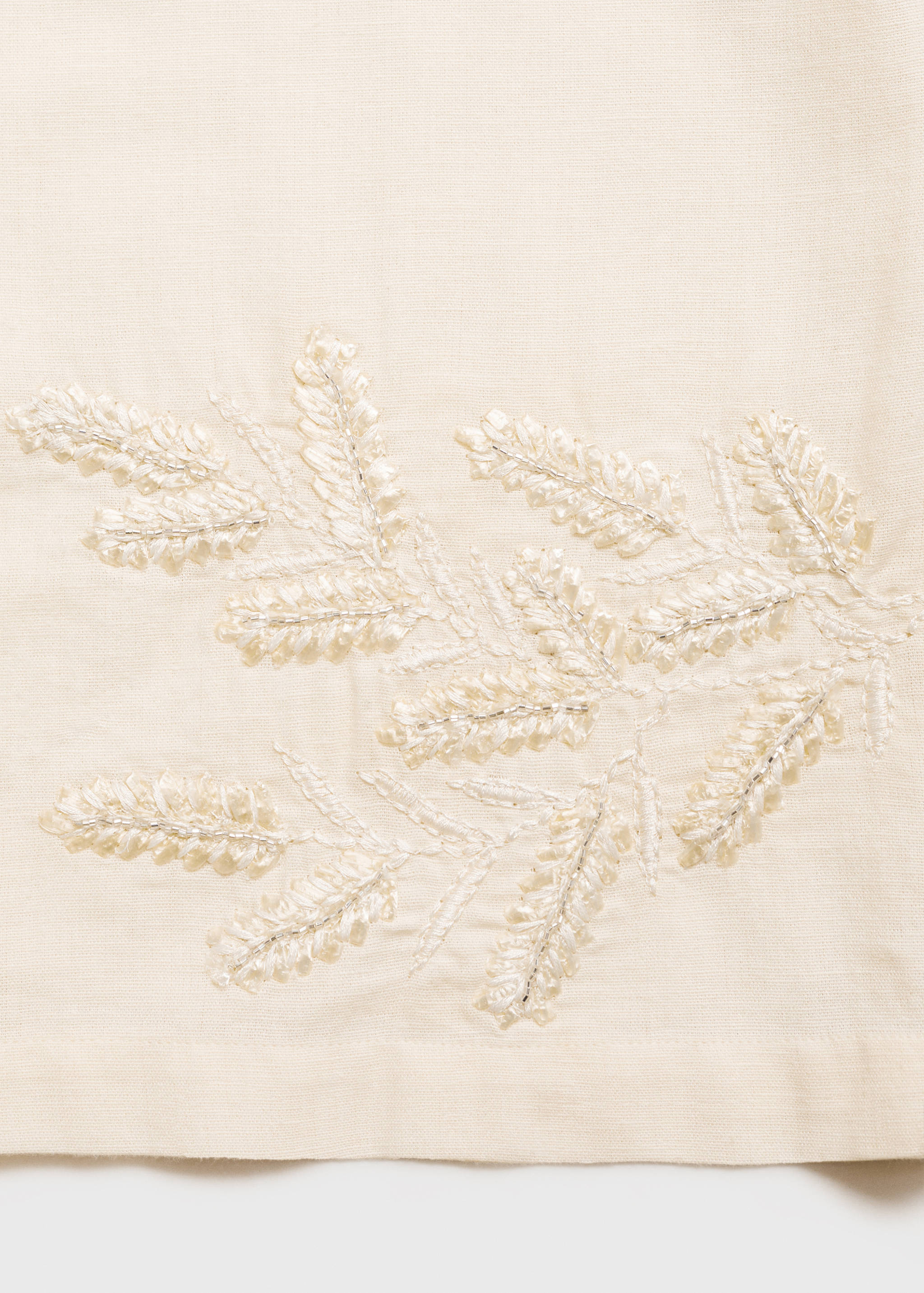 Embroidered straight-fit trousers - Details of the article 0