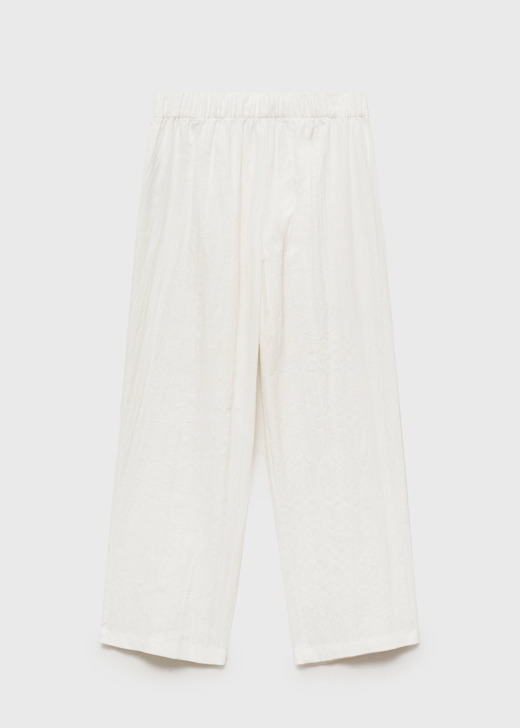 Linen-blend culotte suit trousers - Article without model