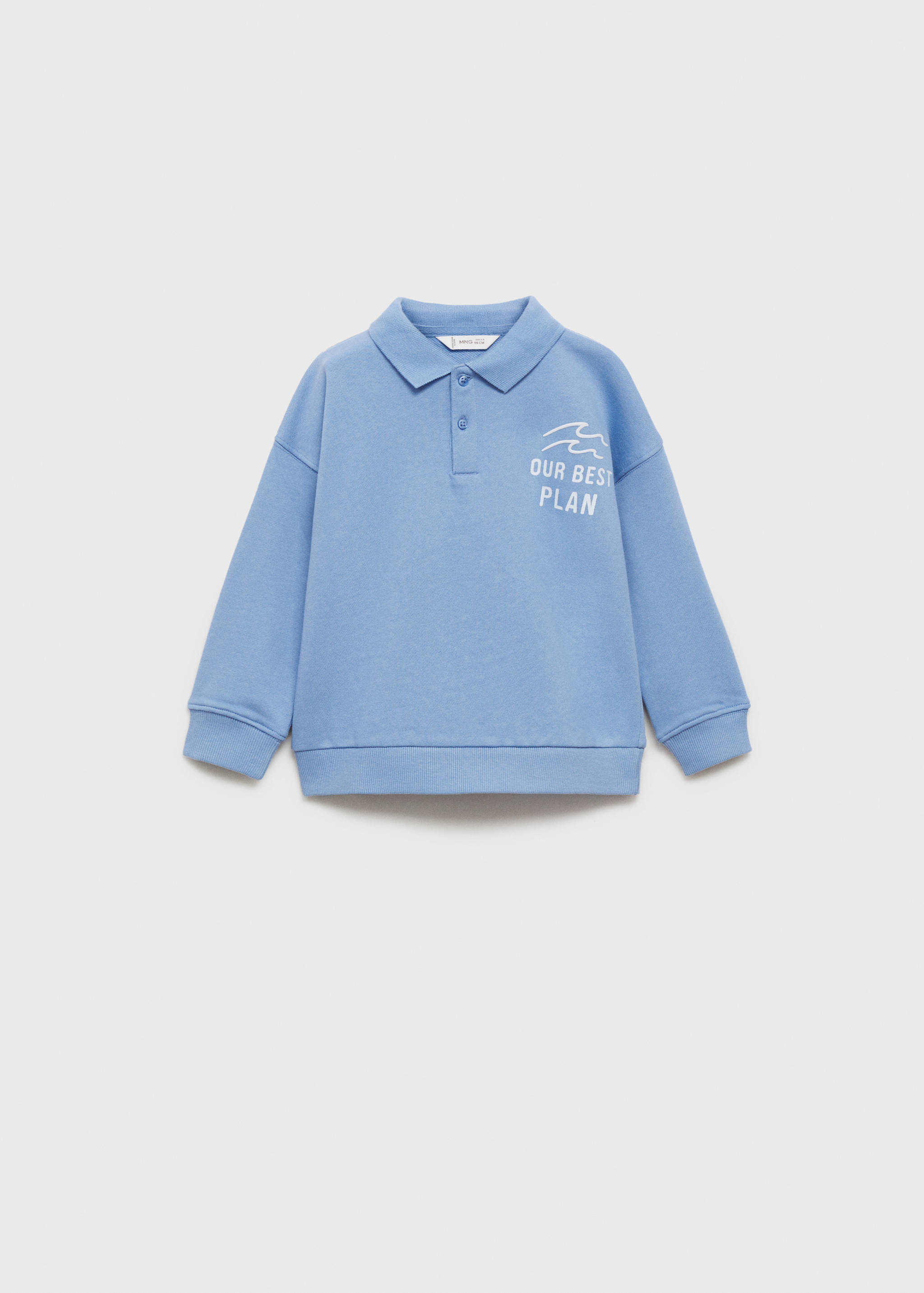 Polo sweatshirt with embroidery detail - Article without model