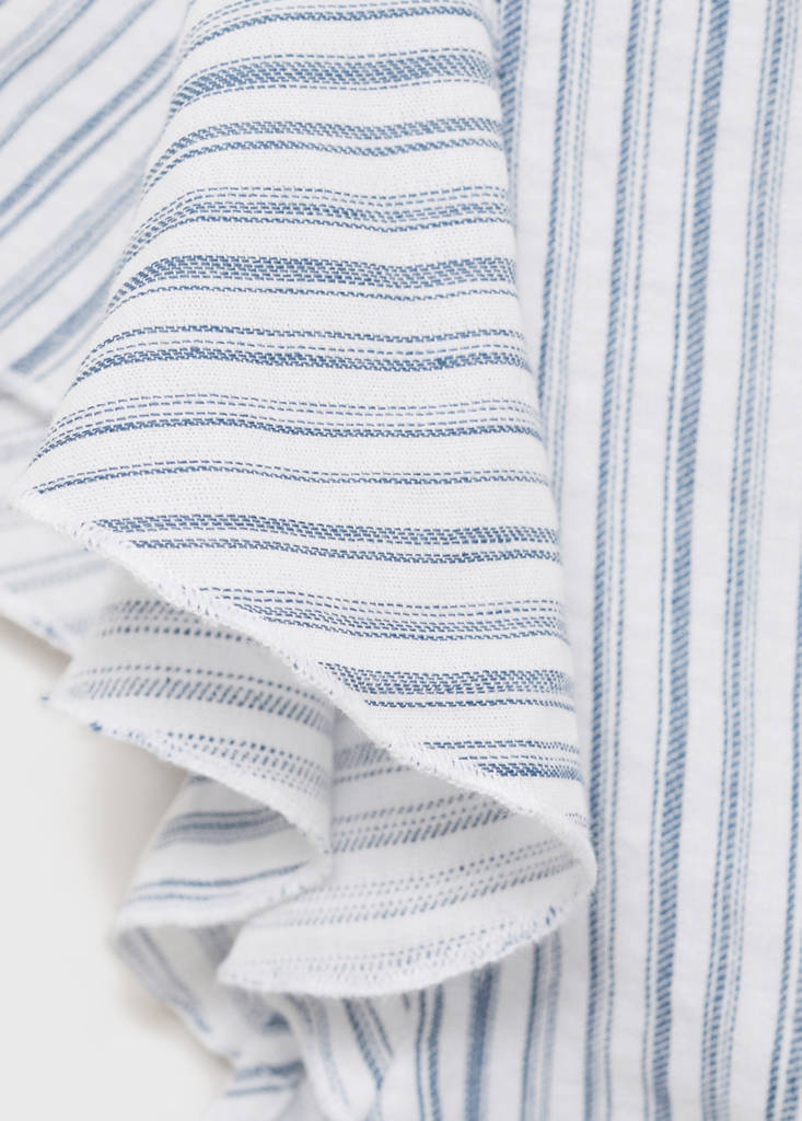Ruched detail blouse — Sky Blue