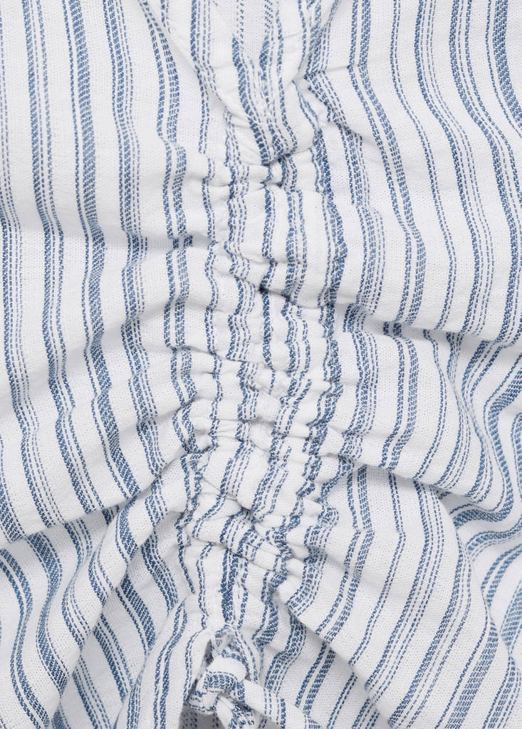 Ruched detail blouse — Sky Blue