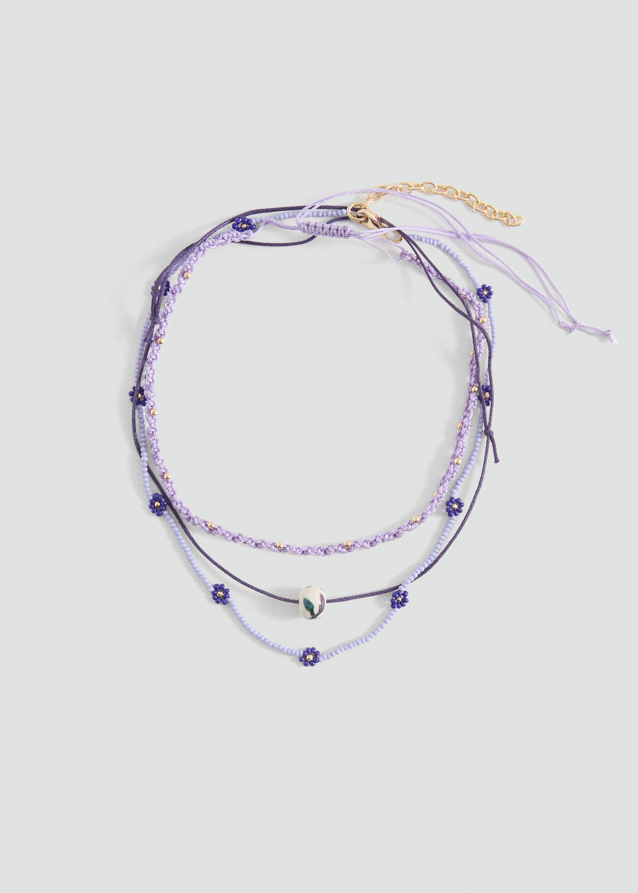 Collier perles combinées - Article sans modèle
