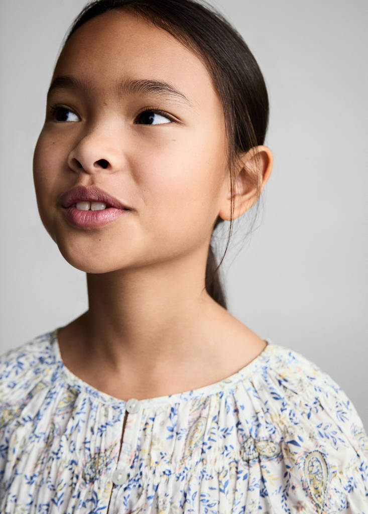 Paisley print blouse — White
