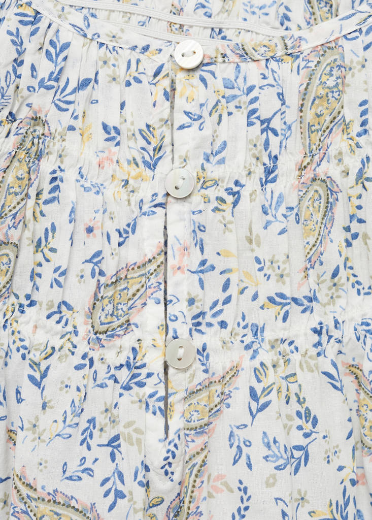 Paisley print blouse — White