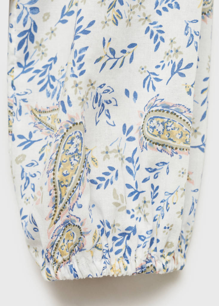Paisley print blouse — White