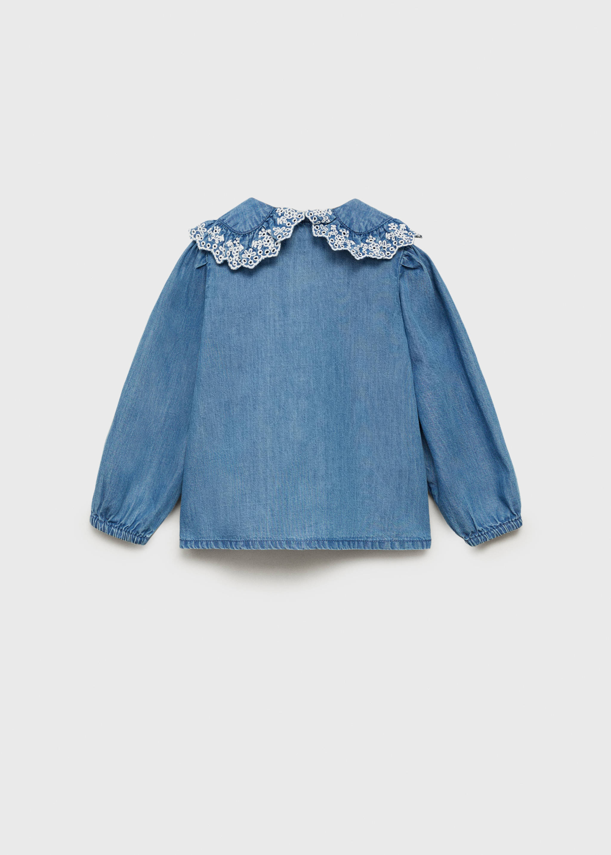 Denim cotton shirt - Reverse of the article