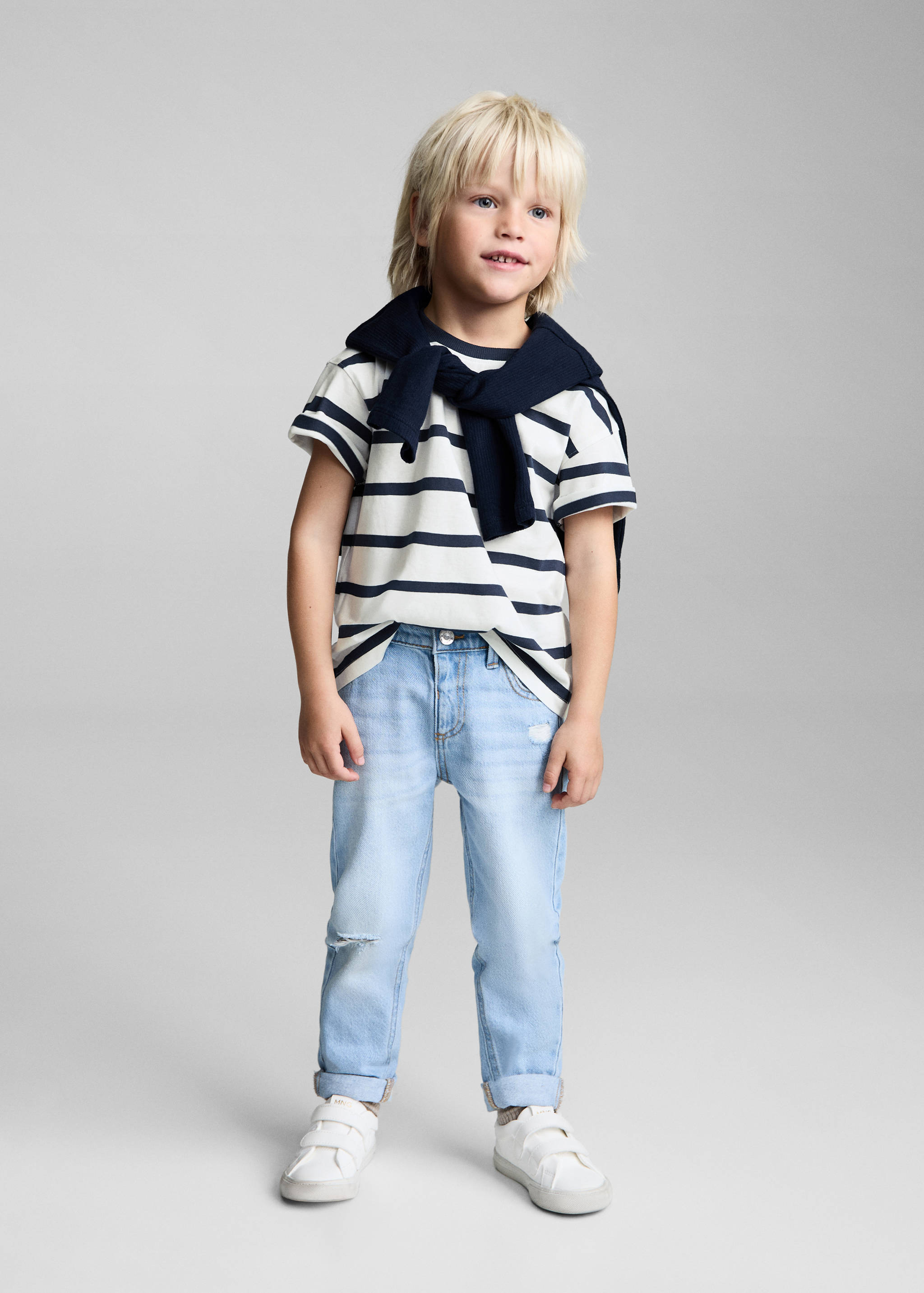 Striped cotton T-shirt - General plane