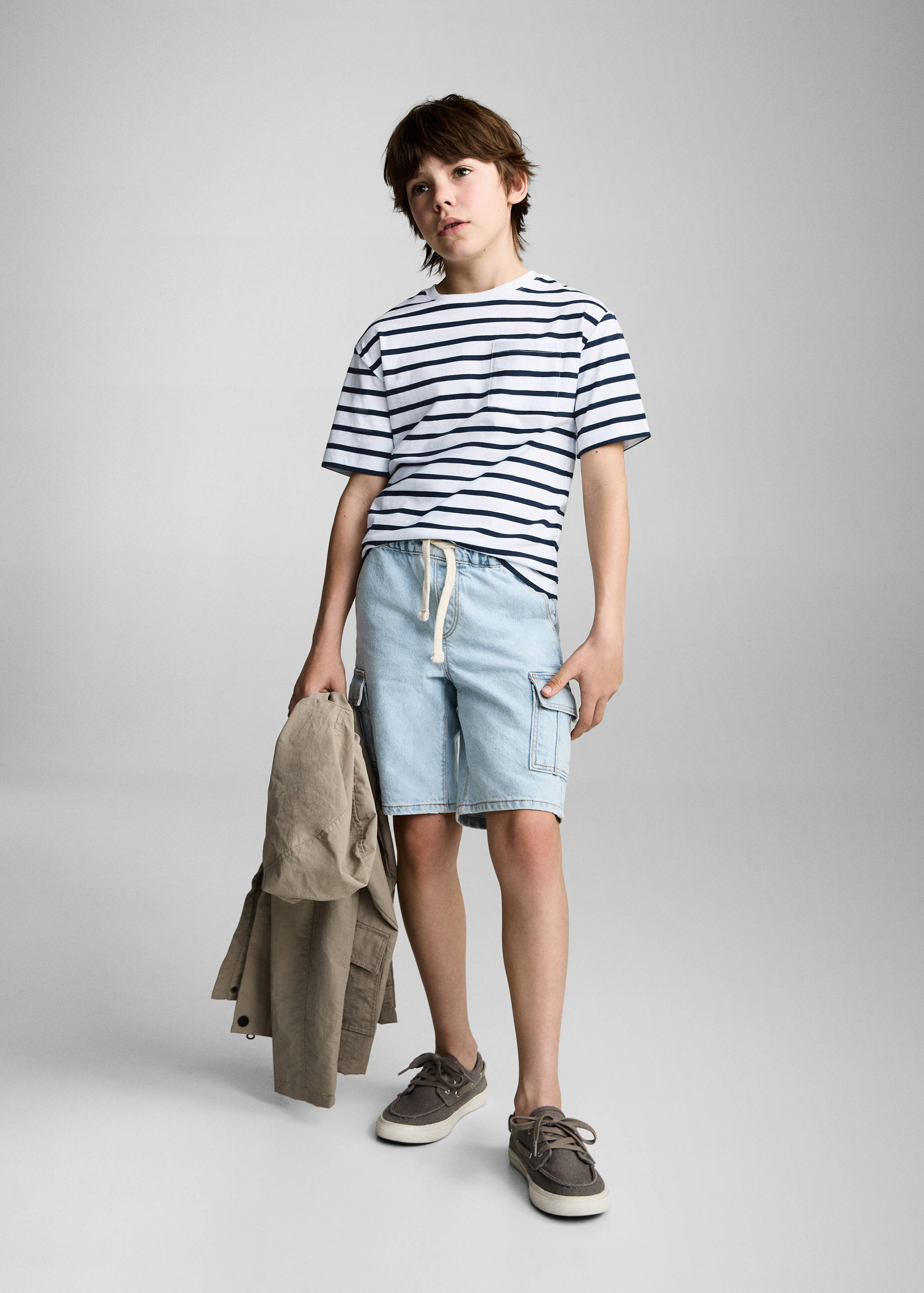 Camiseta algodón rayas - Plano general