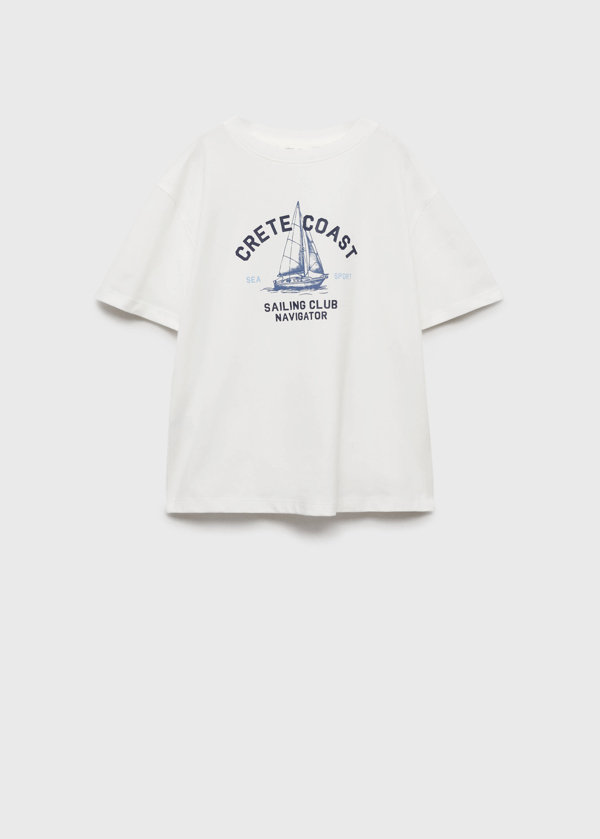 Printed cotton-blend T-shirt - Article without model