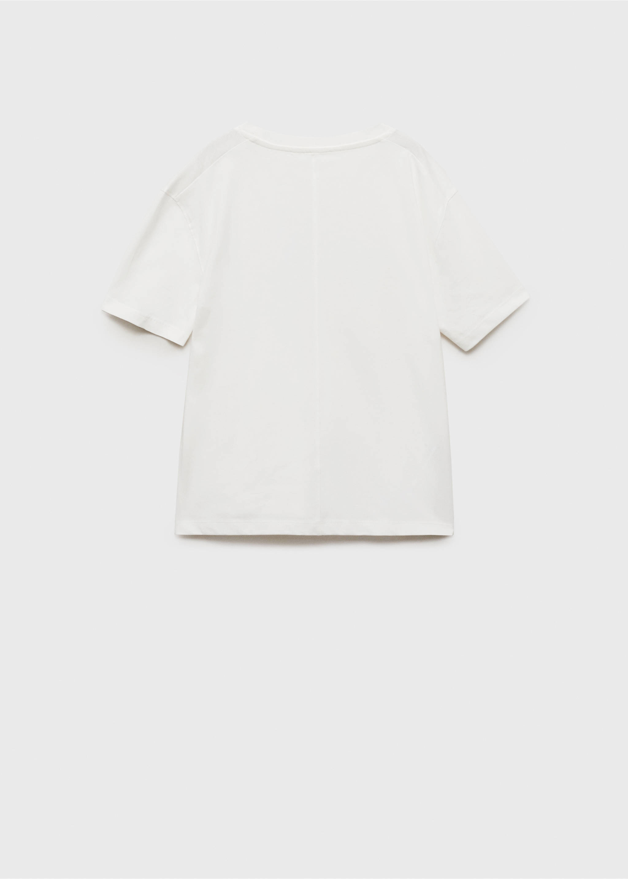 Printed cotton-blend T-shirt - Reverse of the article, Off White. Ref: 87014807-00.