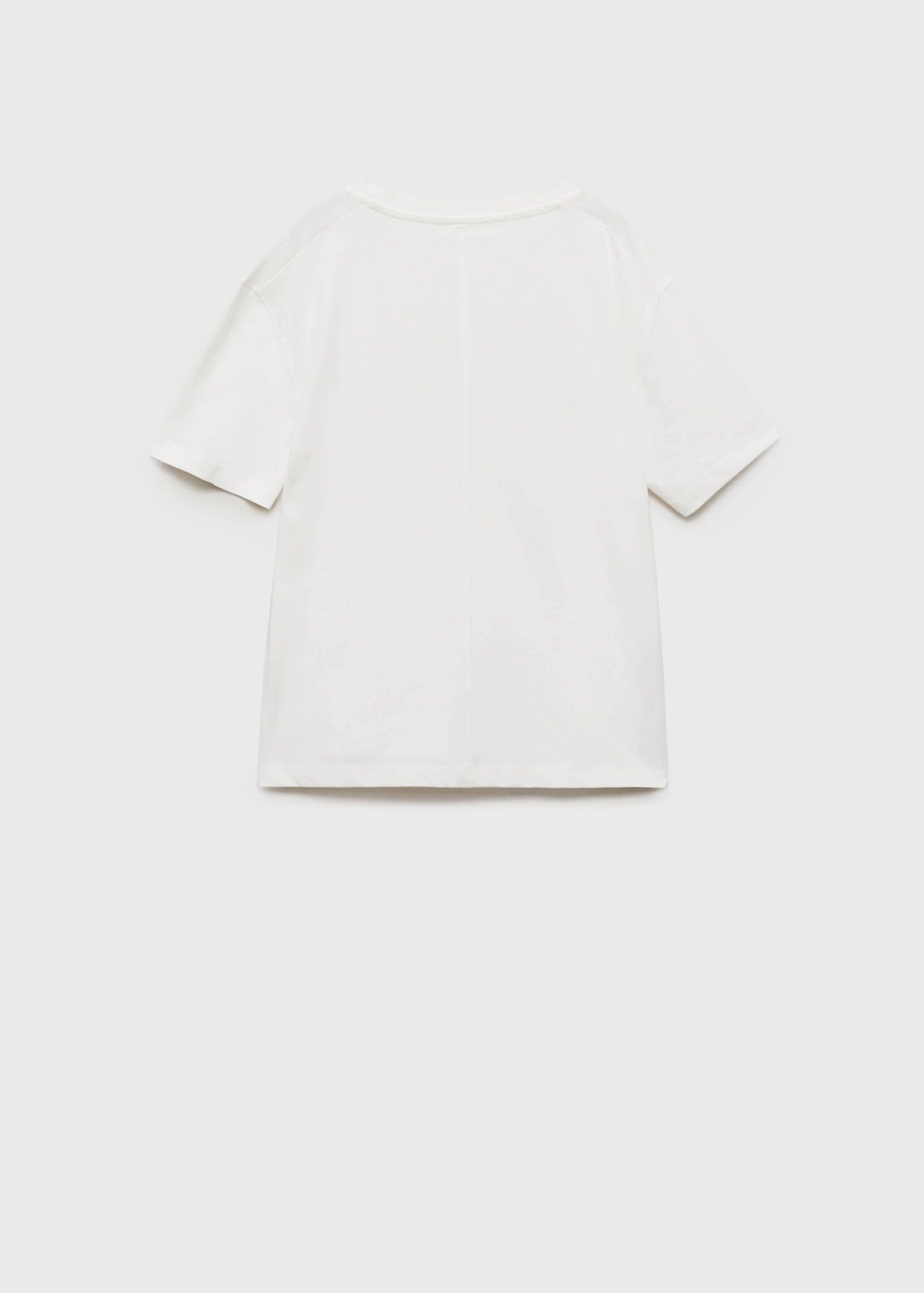 Printed cotton-blend T-shirt - Reverse of the article