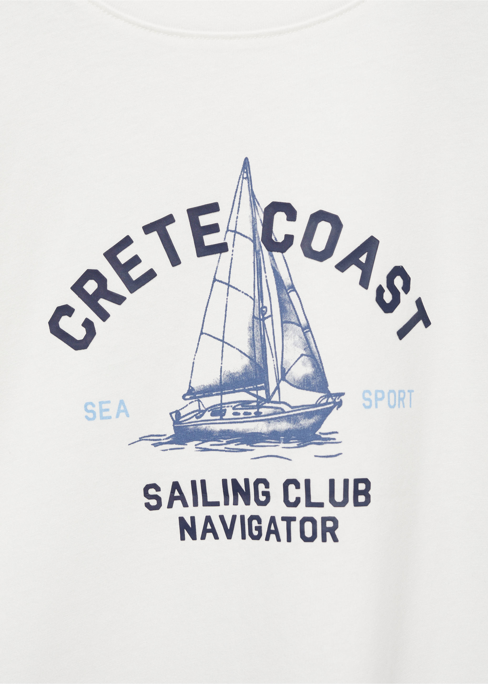 Printed cotton-blend T-shirt - Details of the article 8, Off White. Ref: 87014807-00.