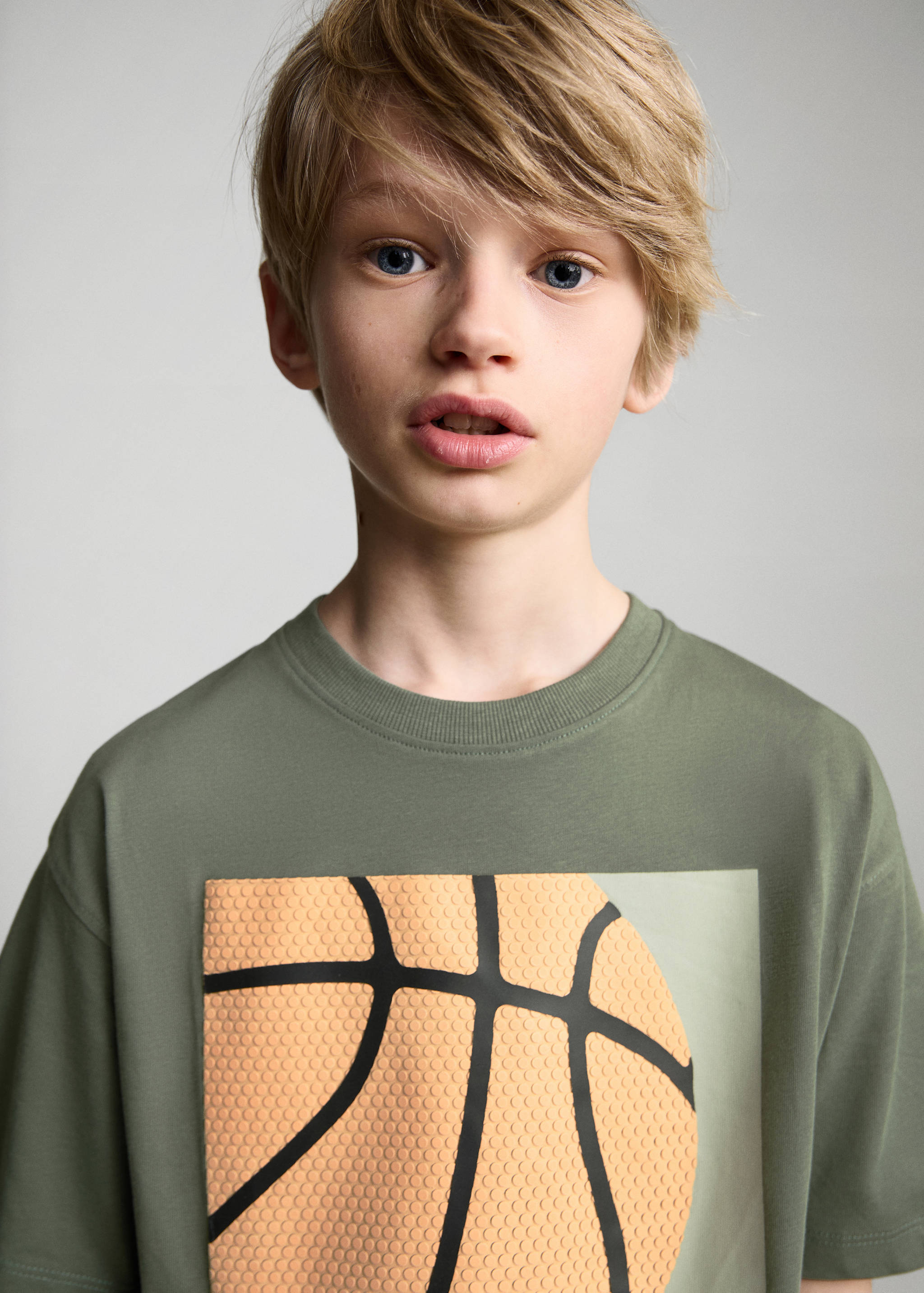 Printed cotton-blend T-shirt - Details of the article 1