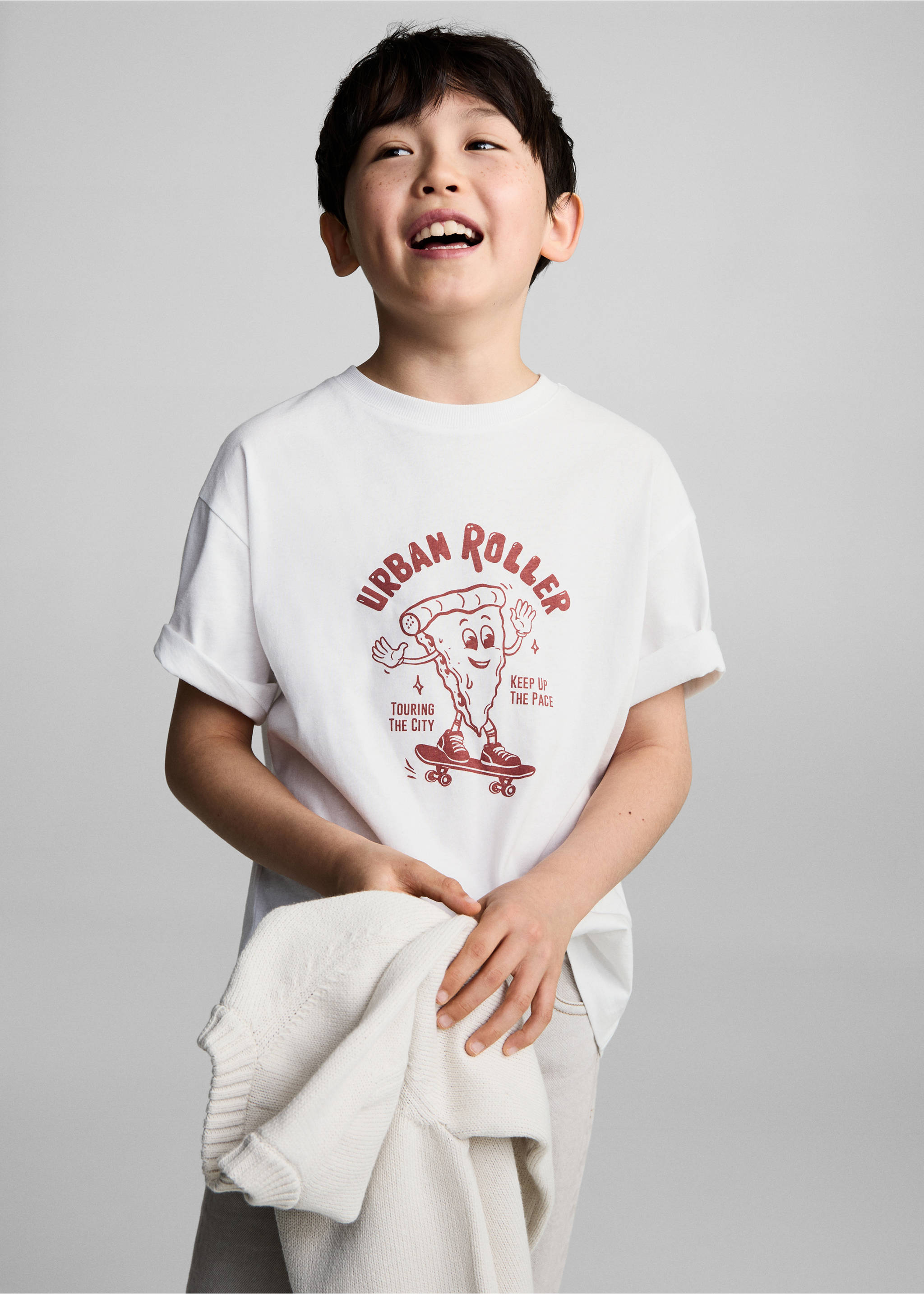 Printed cotton-blend t-shirt - Medium plane, Off White. Ref: 87015143-00.