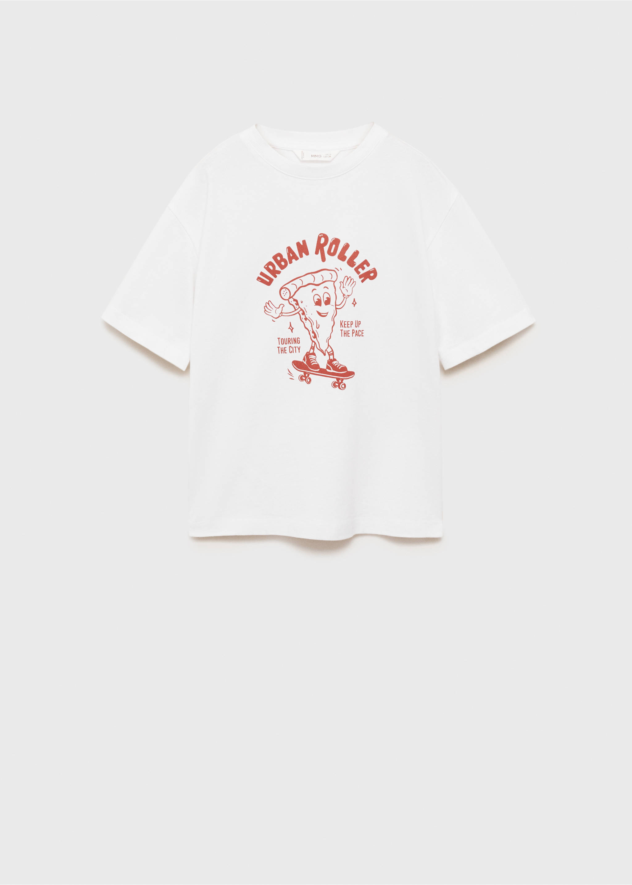 Printed cotton-blend t-shirt - Article without model, Off White. Ref: 87015143-00.