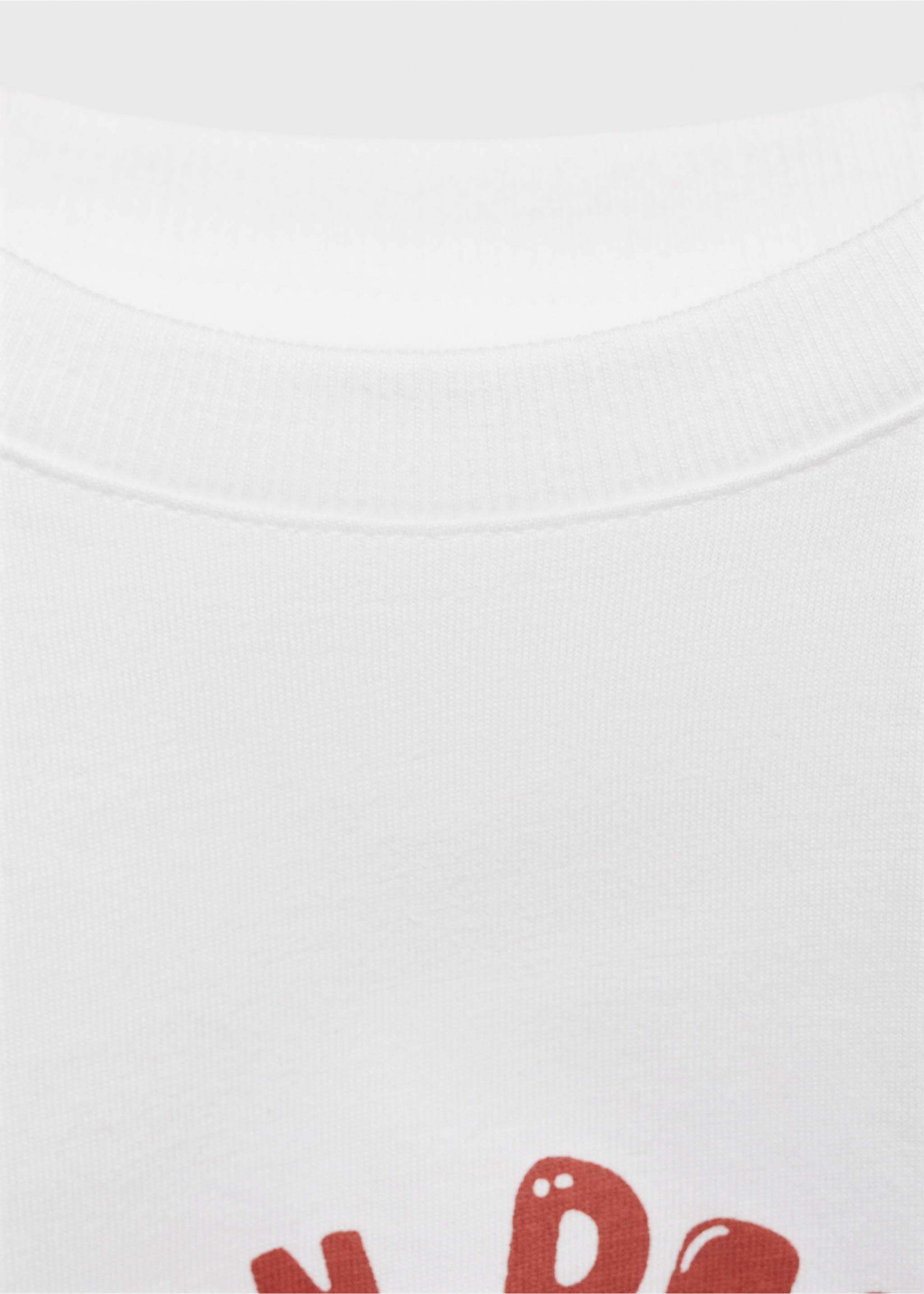 Printed cotton-blend t-shirt - Details of the article 0, Off White. Ref: 87015143-00.