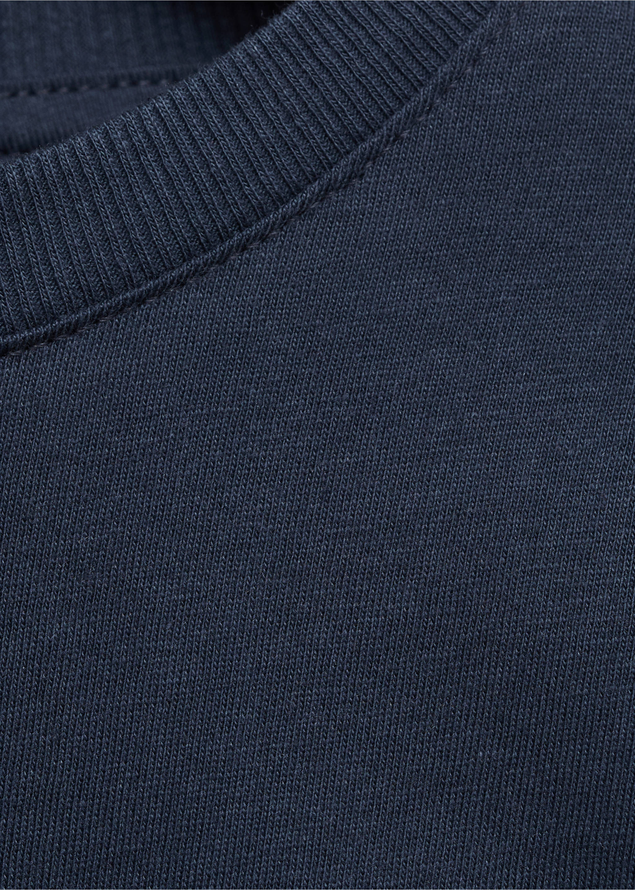 Printed cotton-blend t-shirt - Details of the article 0, Dark Navy. Ref: 87015143-00.