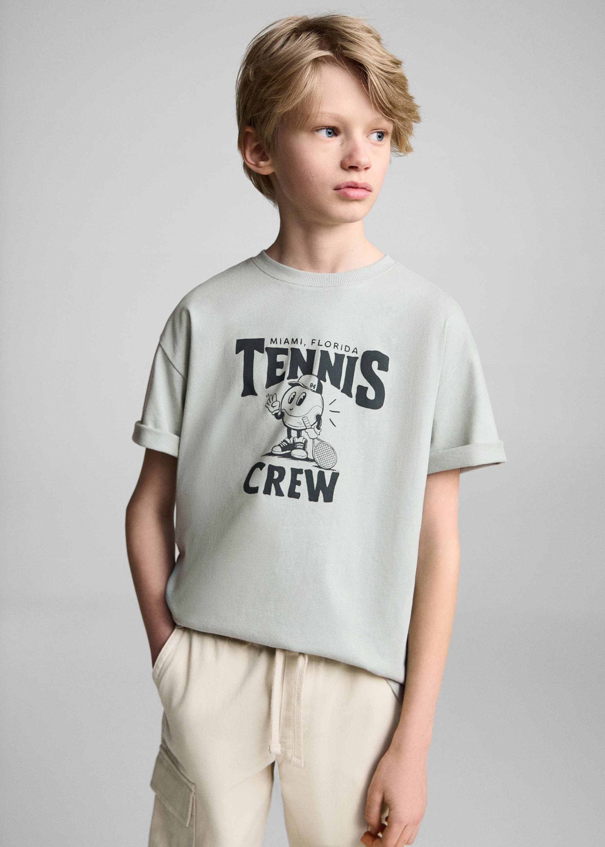 Camiseta estampada manga corta - Plano medio