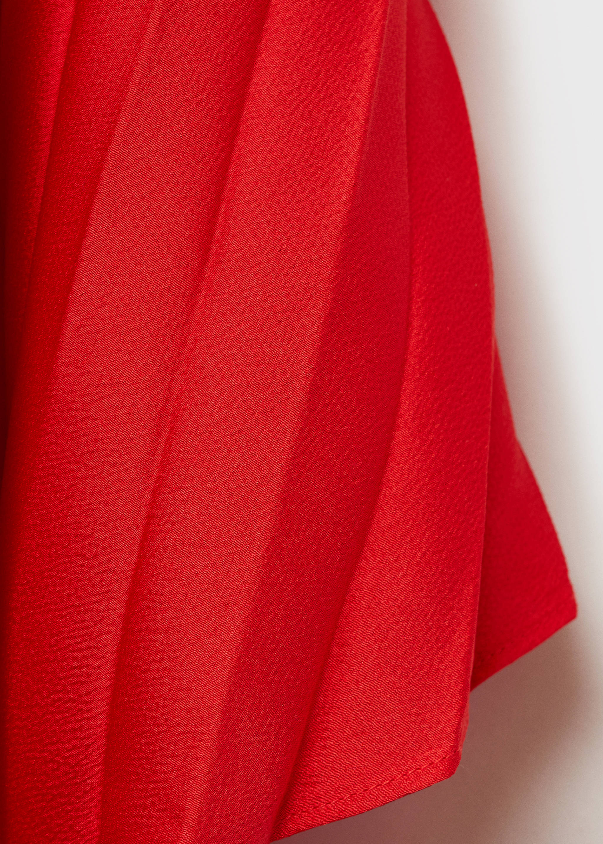 Pleated three-quarter sleeve dress - Details of the article 0