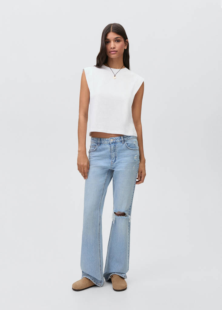 Pleated T-shirt — Off White