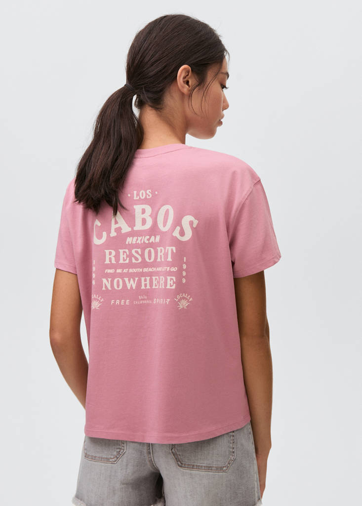 Short-sleeved printed t-shirt — Pale Pink