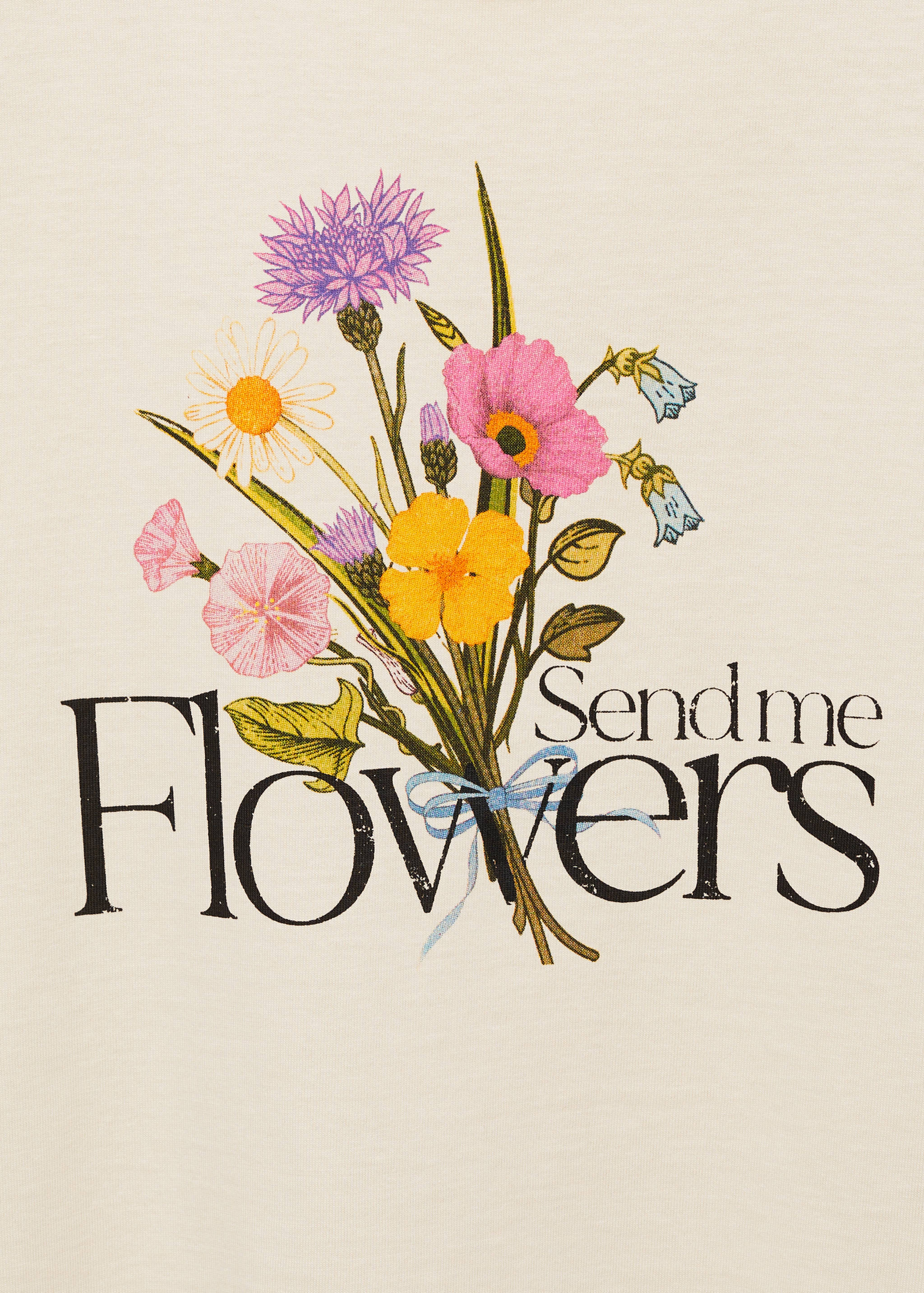 تي شيرت قطني مع رسالة مطبوعة - تفاصيل المنتج 8