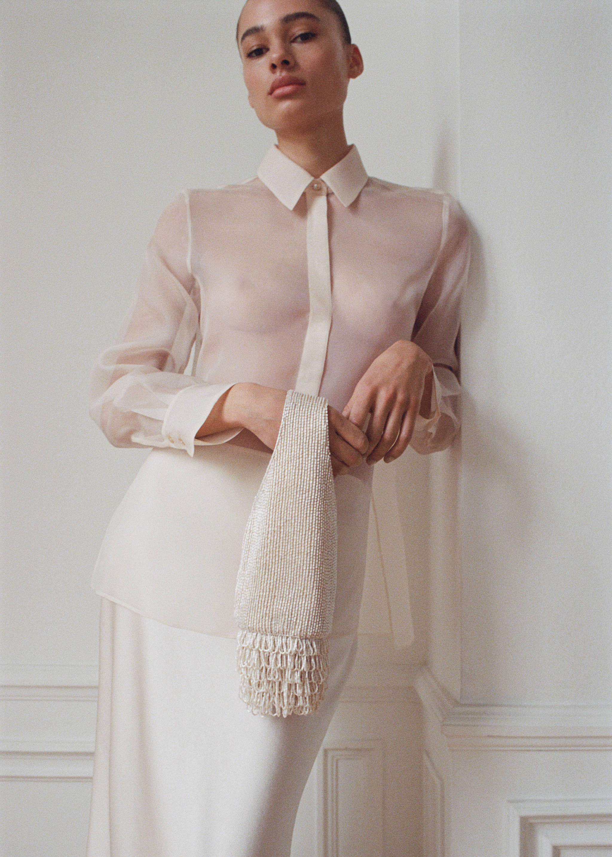 Broderad handväska med pärlor - Allmän bild