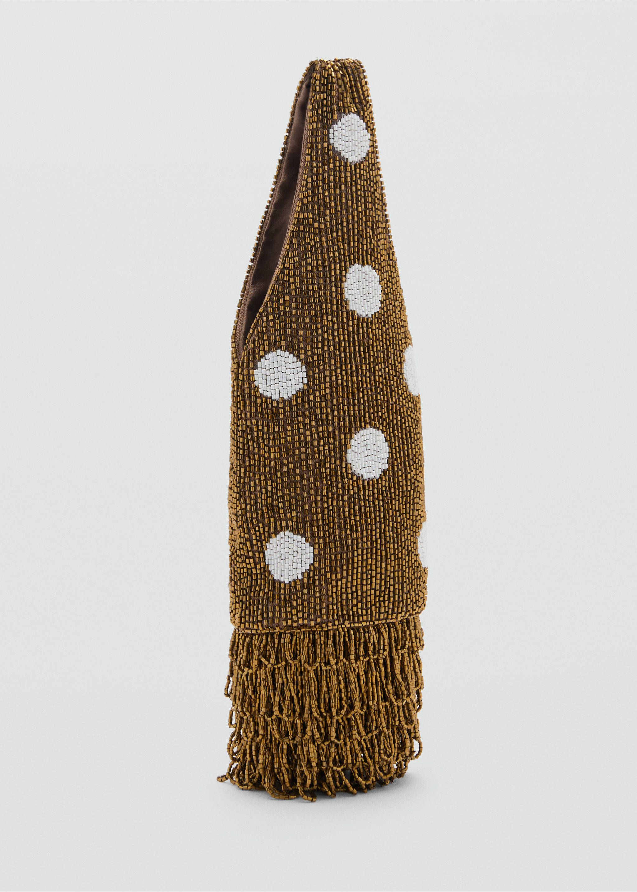 Rhinestone-embroidered handbag - Medium plane, Copper. Ref: 87015753-00.