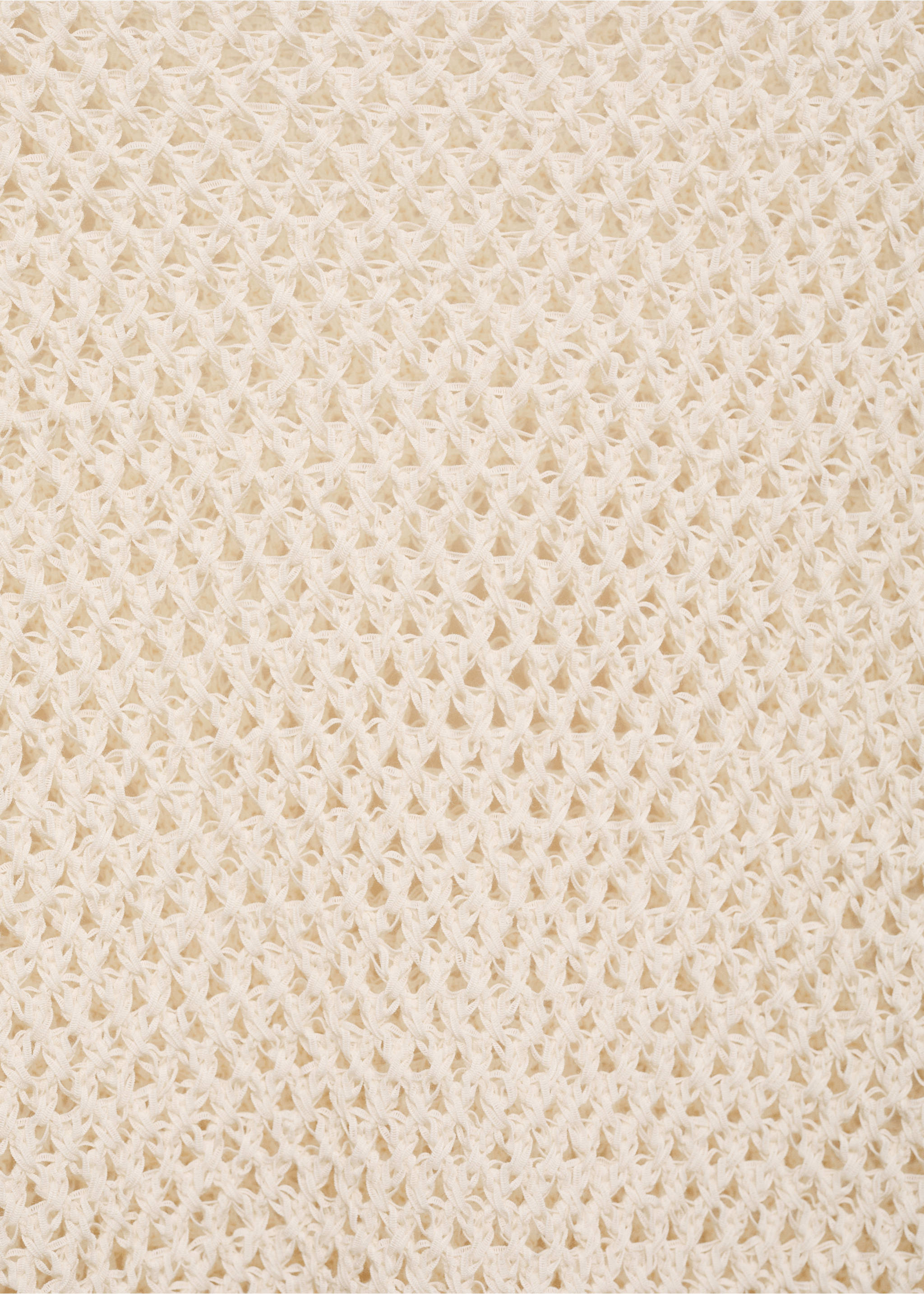 Jersey cuello barco punto calado - Detalle del artículo 8, Crudo. Ref: 87015754-00.
